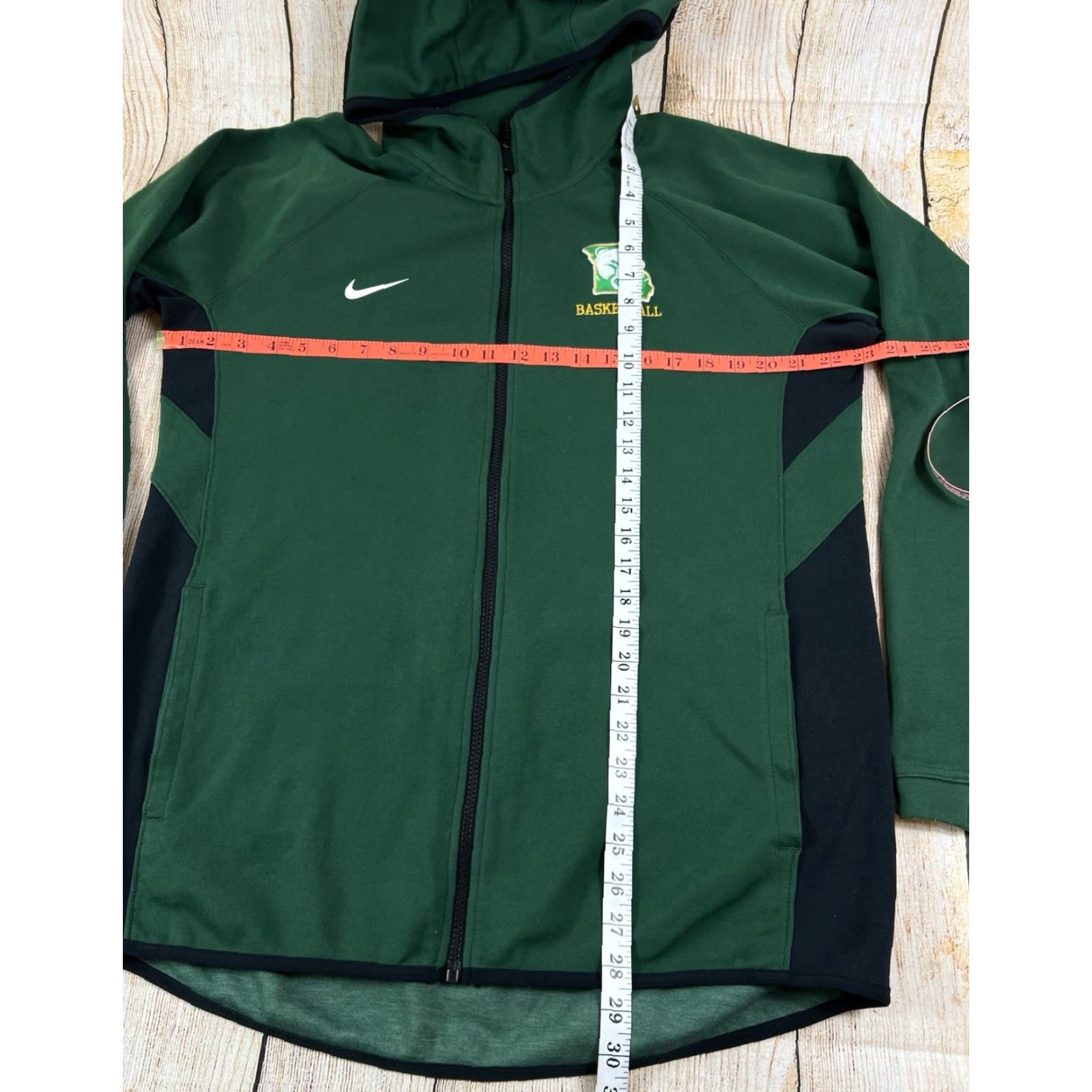 Nike VINTAGE Mens Nike Team Hoodie Dark Green Black Dri Fit Showtime Bears Basketball Large Size US L / EU 52-54 / 3 - 5 Thumbnail