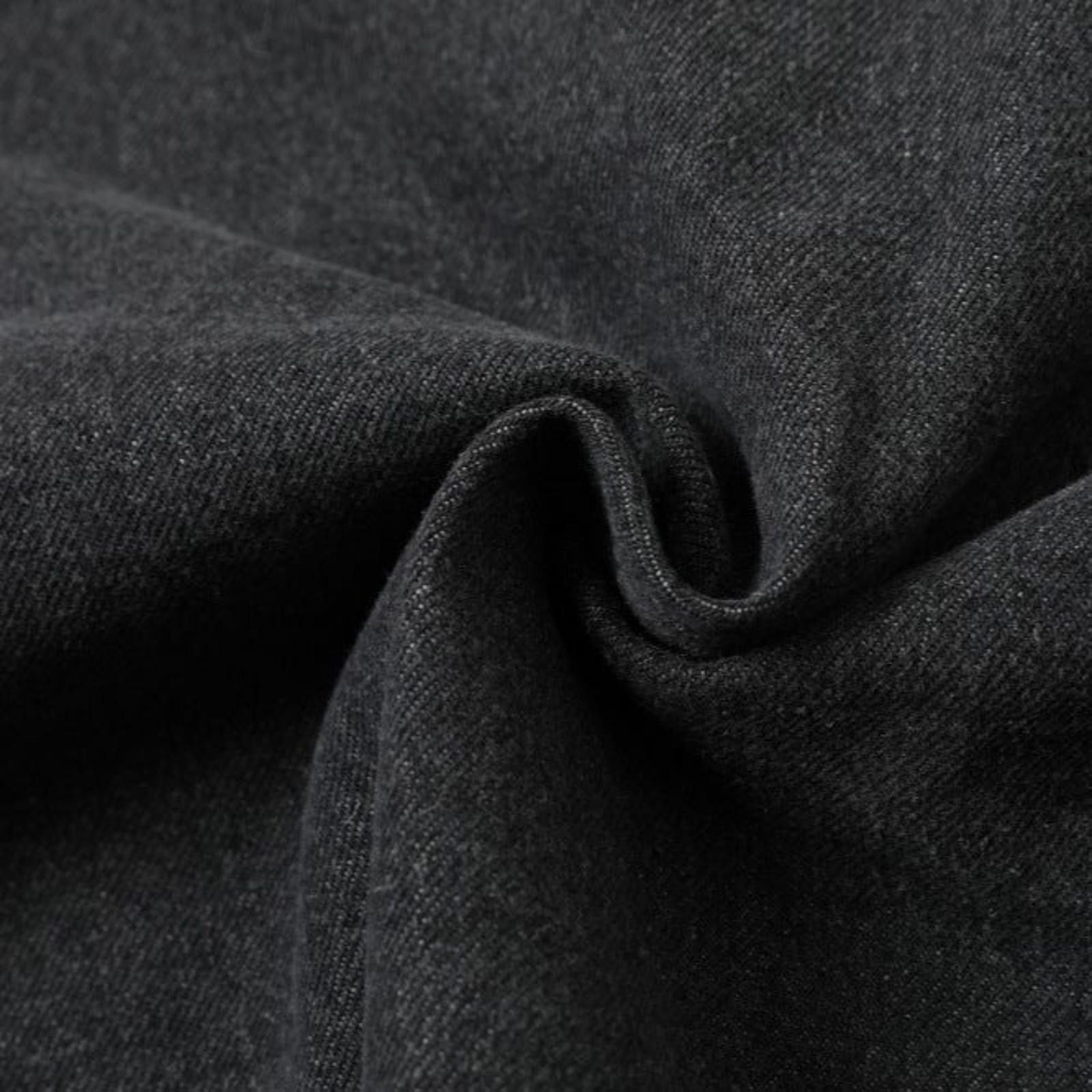 Japanese Brand Black Sherpa Collar Denim Jacket, Relaxed Fit Outerwear Size US M / EU 48-50 / 2 - 4 Thumbnail