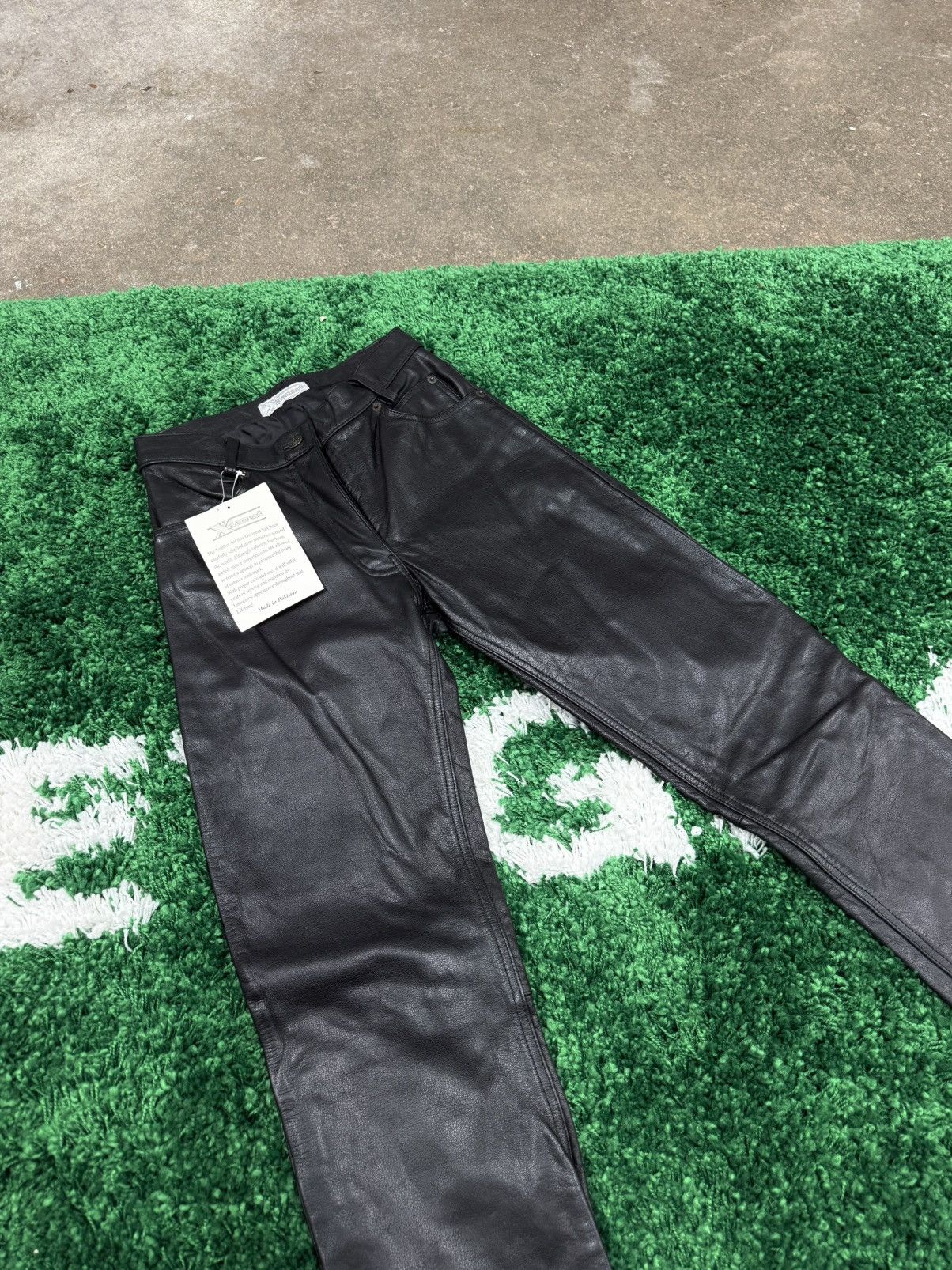 Vintage AMAZING Vintage Leather Pants Sz. 6 Biker Jean Size 28" / US 6 / IT 42 - 2 Thumbnail