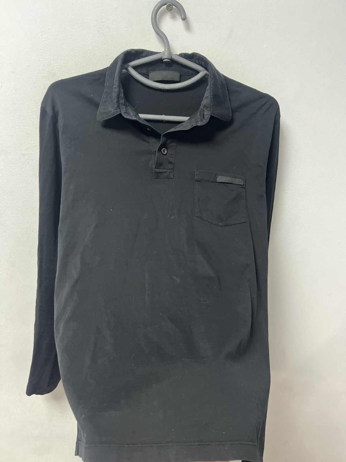 Prada Prada Black Long-Sleeve Polo Shirt – Size S Mens Size US S / EU 44-46 / 1 - 6 Thumbnail