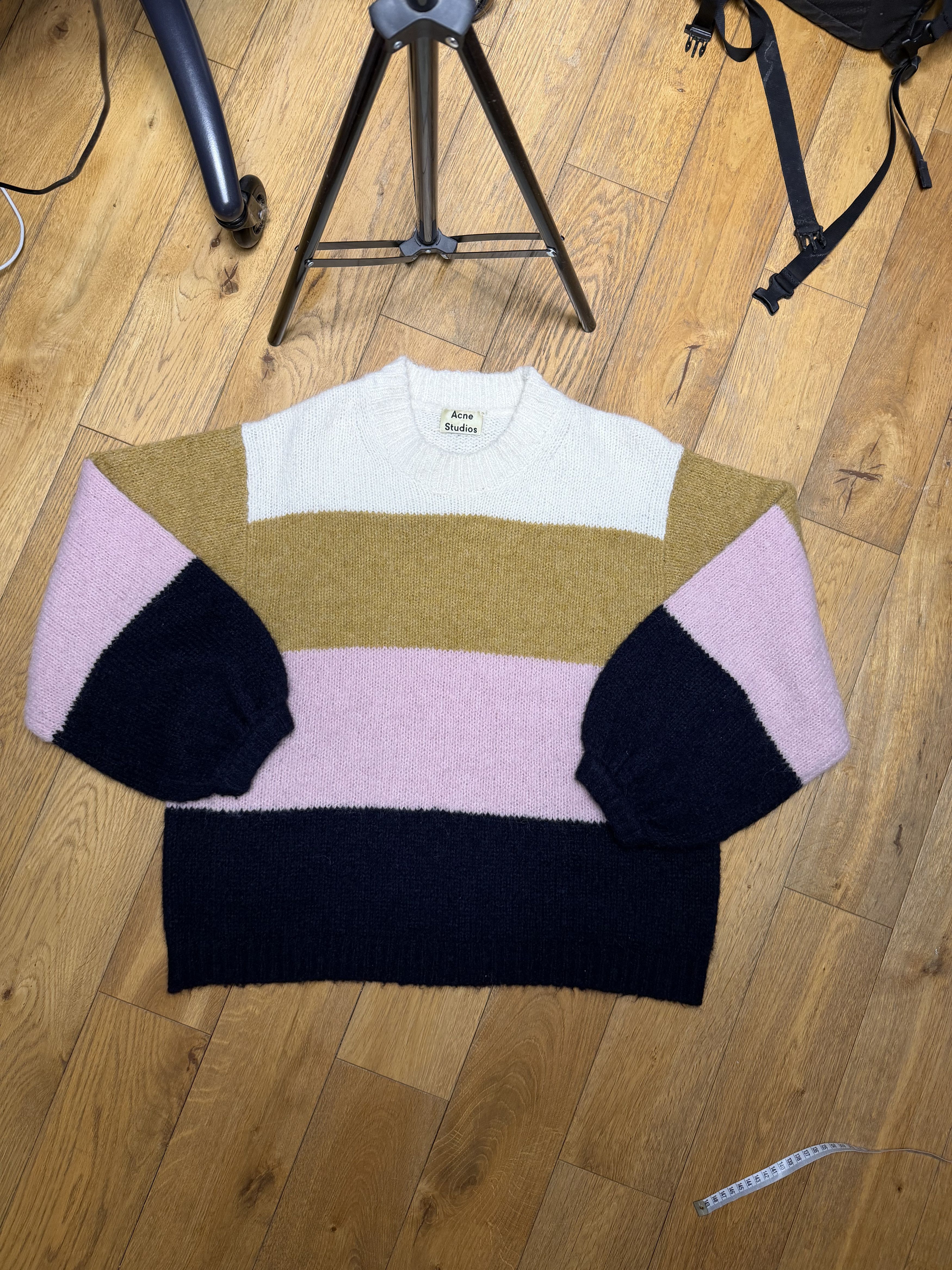 Acne Studios Acne Studios striped alpaca knit sweater Size US M / EU 48-50 / 2 - 2 Thumbnail