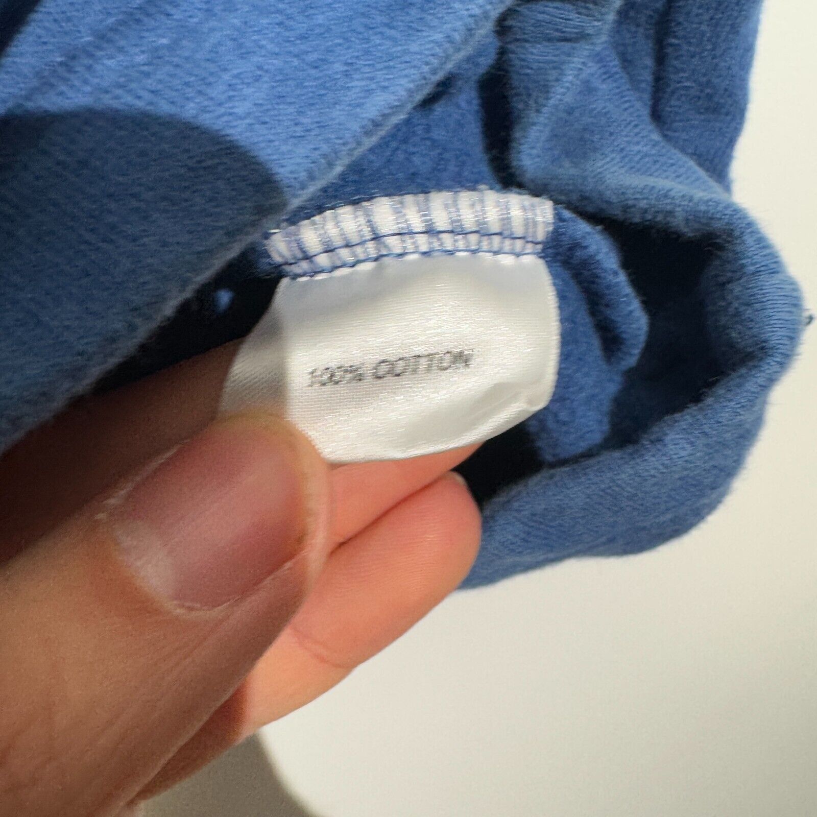 Vintage Vintage Unisex Blue Cotton Crewneck Size M Washed 90s Size US M / EU 48-50 / 2 - 6 Thumbnail