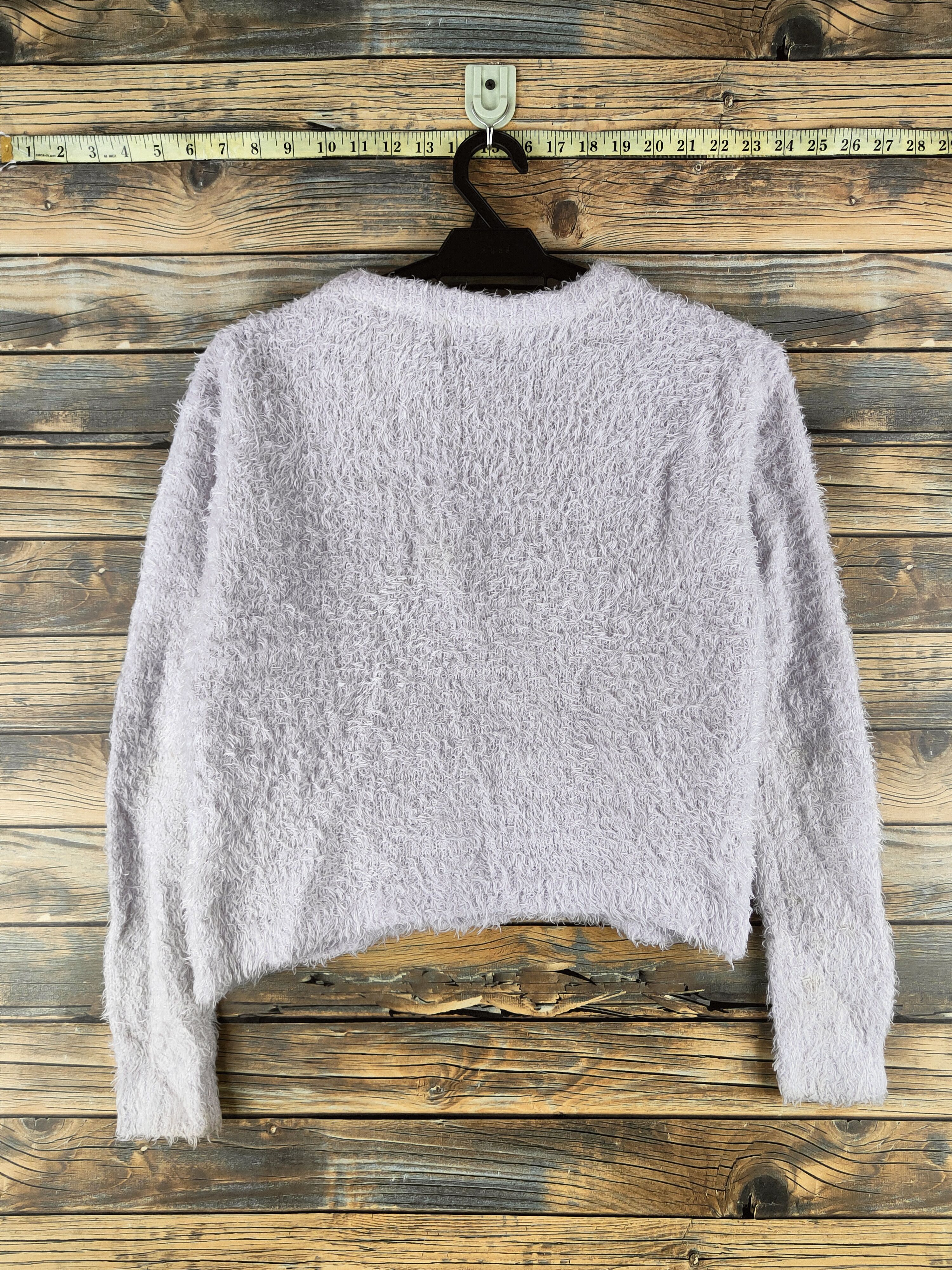 Japanese Brand DL E Hypen World Gallery Purple Fur Mohair Knitwear #46-487 Size S / US 4 / IT 40 - 7 Thumbnail