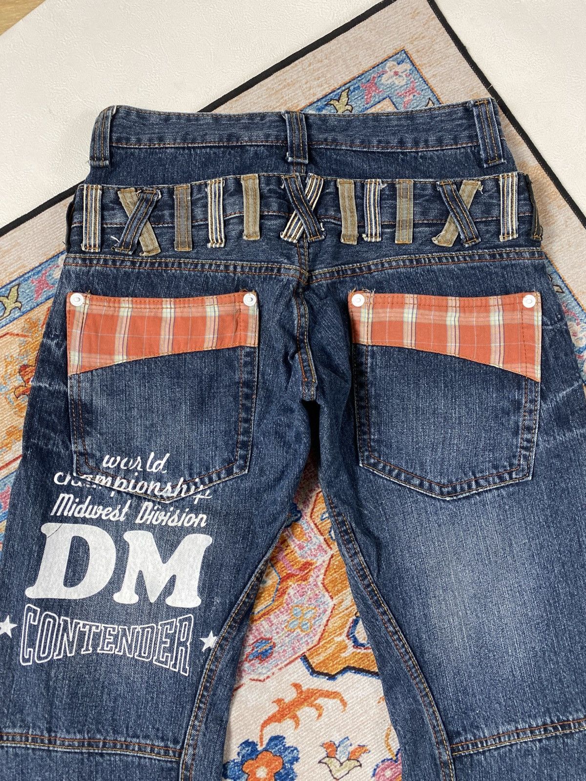 Japanese Brand Double waist dominate jeans Size US 30 / EU 46 - 5 Thumbnail