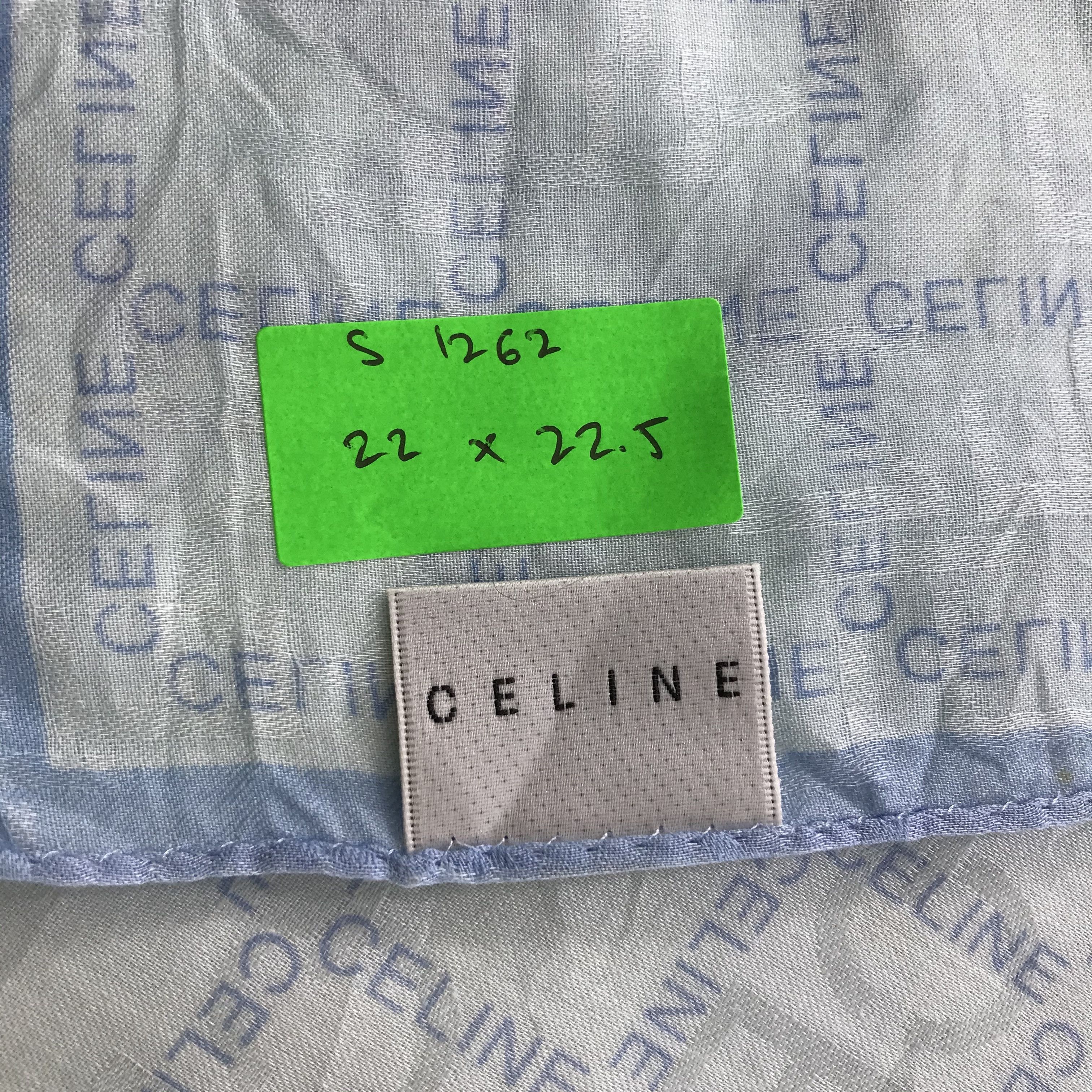 Celine × Vintage Celine Bandana / Handkerchief / Neckerchief - S1262 Size ONE SIZE - 5 Thumbnail