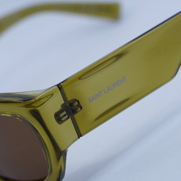 Saint Laurent Paris 🕶️ New Saint Laurent SL713 004 Sunglasses - Green Frame Size ONE SIZE - 5 Thumbnail