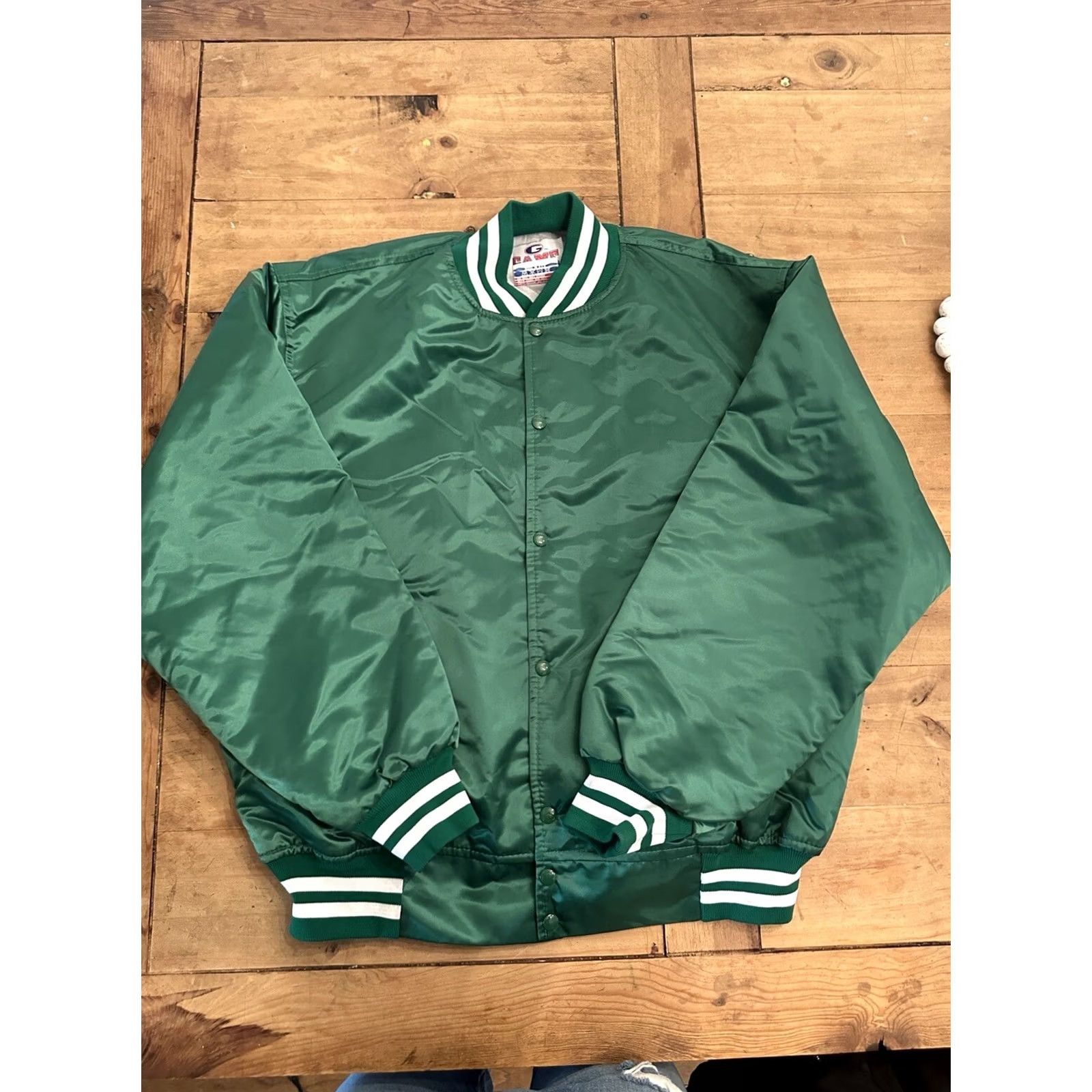 Vintage VINTAGE Flight Bomber Jacket 2XL Satin Green 90s Hi-Landers 4x4 Club Sacramento Mens Size US XXL / EU 58 / 5 - 4 Thumbnail