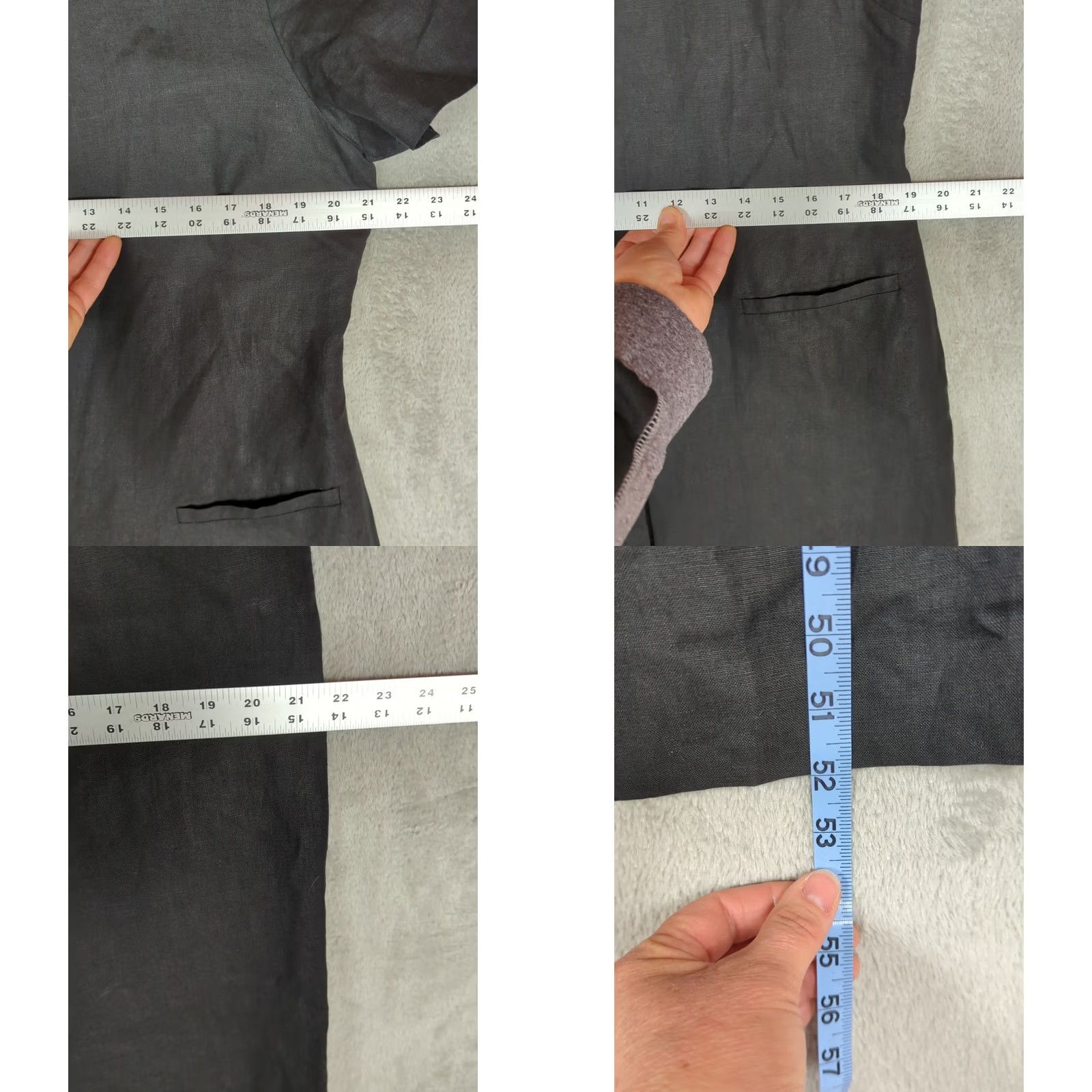 Talbots Vtg Talbots Maxi Dress Irish Linen Button Front Black Lagenlook Goth Short Sleeve Round Neck Tailored Casual Party/Cocktail Womens 16 Size XXL / US 16-18 / IT 52-54 - 8 Thumbnail