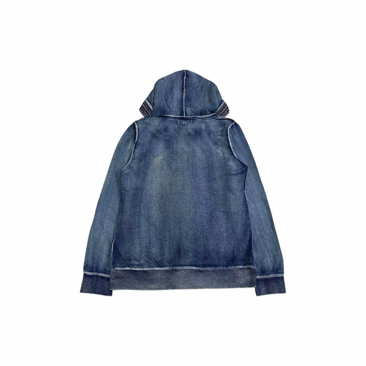 In The Attic 🔥Sick Y2K In The Attic Zip Up Hoodie Cable Knit Indigo Size US M / EU 48-50 / 2 - 10 Thumbnail