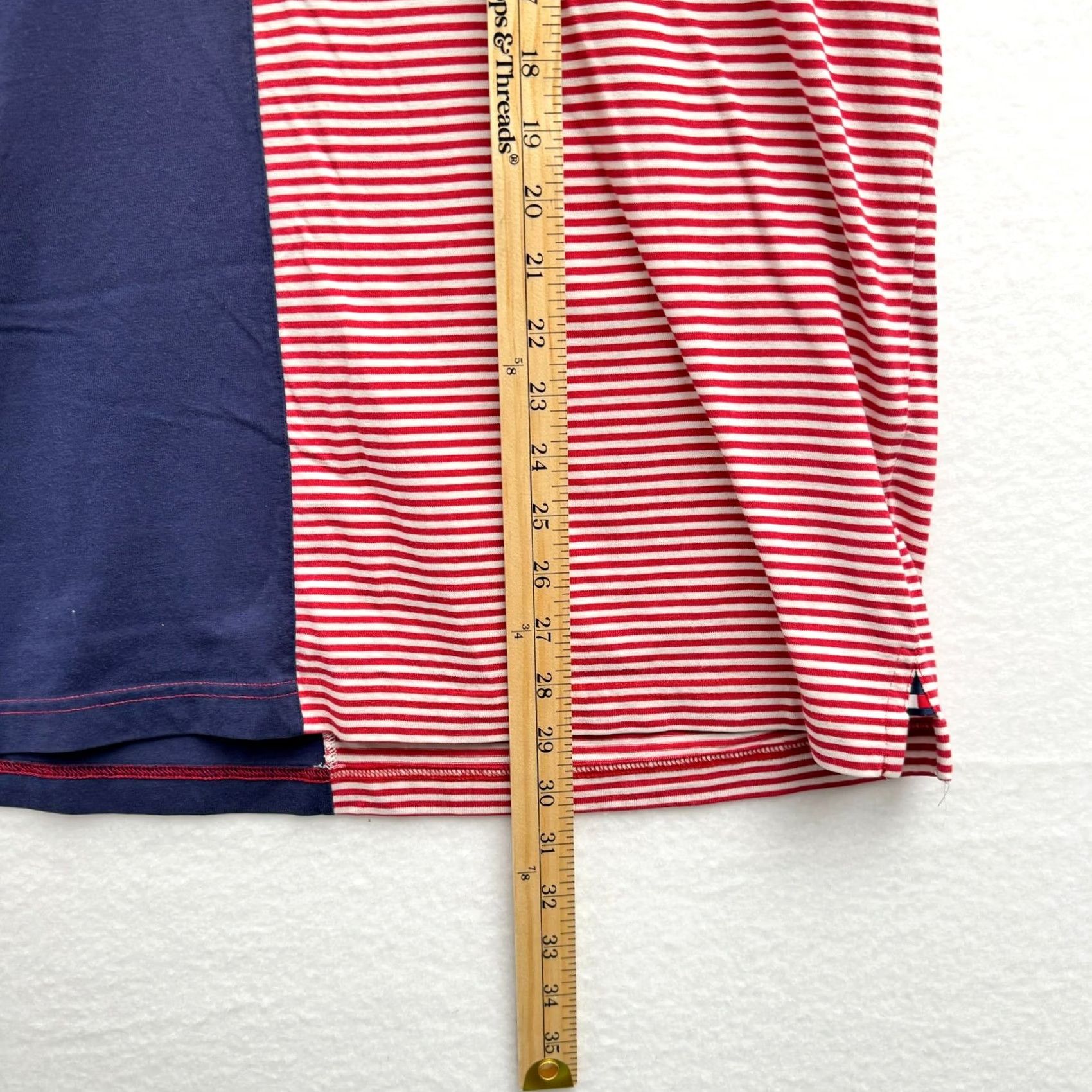 Tommy Hilfiger VINTAGE Tommy Hilfiger Polo Shirt Men XL Striped Two Tone 90s Hip Hop Blue Red White Size US XL / EU 56 / 4 - 5 Thumbnail