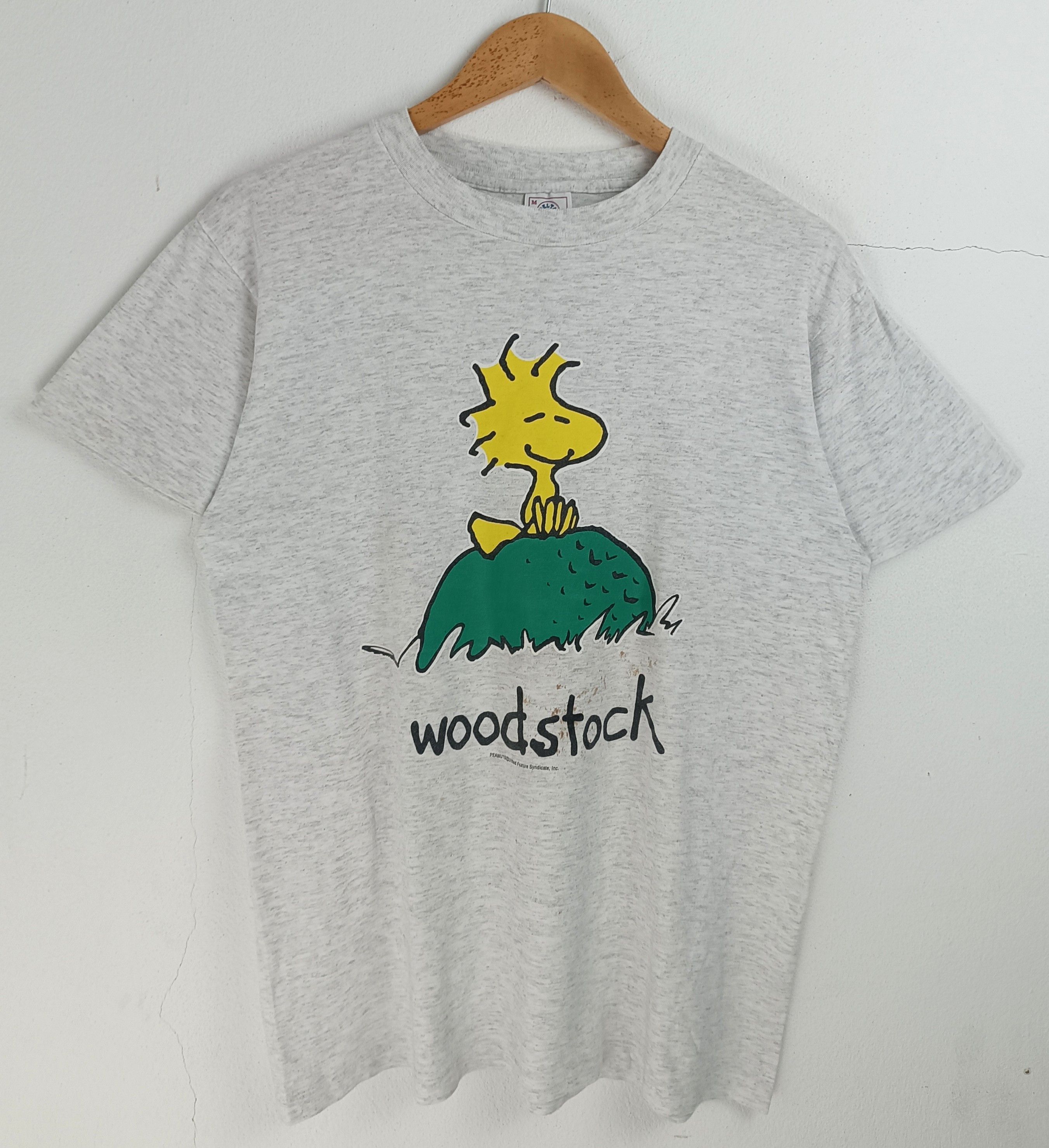 Vintage VINTAGE 90'S WOODSTOCK X PEANUTS STAINED TEE VERY RARE Size US M / EU 48-50 / 2 - 3 Thumbnail