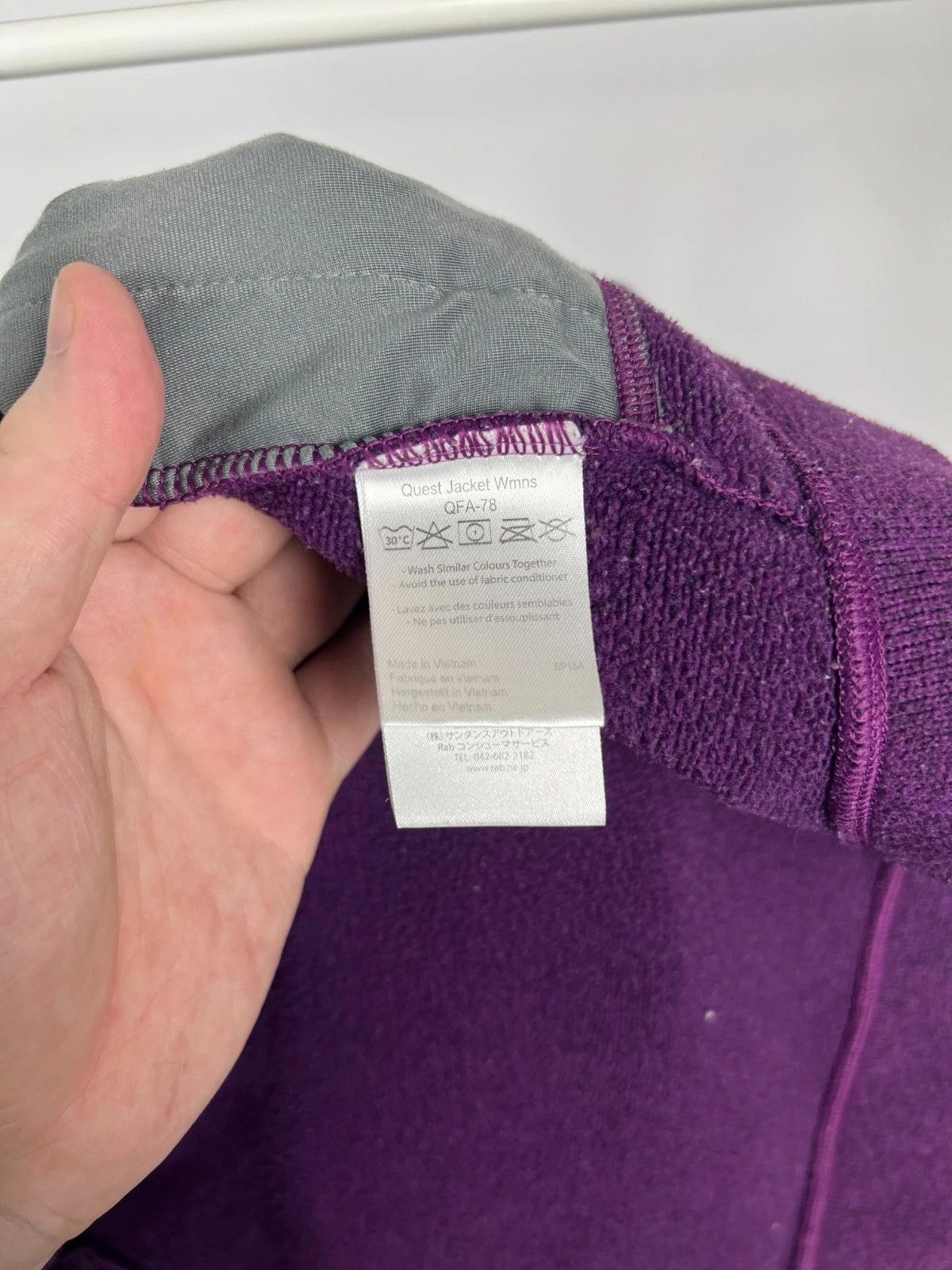 Rab Rab Quest Jacket Fleece Purple Full Zip High Neck Hoodie Size S / US 4 / IT 40 - 6 Thumbnail