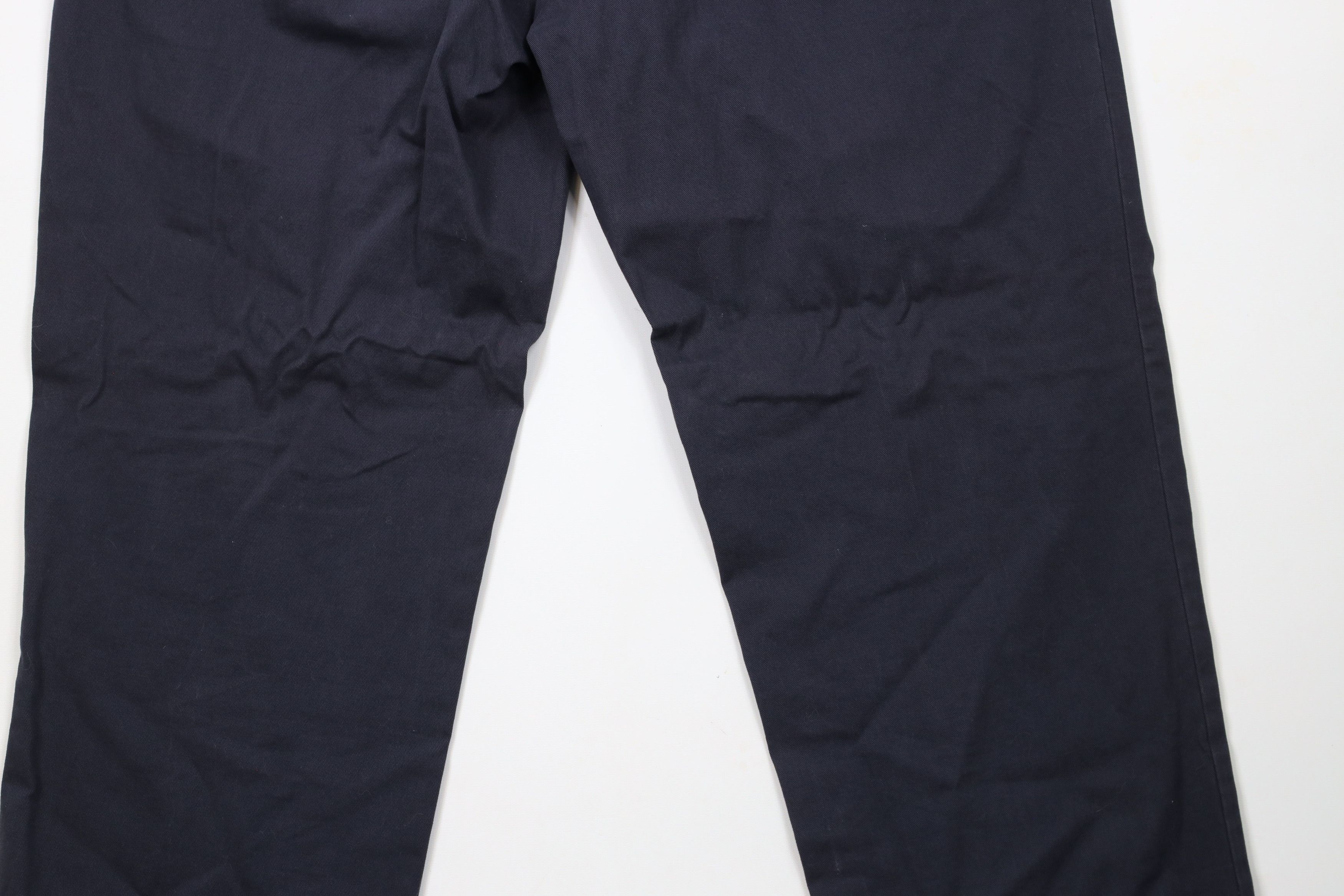 Ralph Lauren × Vintage Vintage 90s Ralph Lauren Wide Leg Chino Pants Navy Blue Size US 38 / EU 54 - 11 Thumbnail