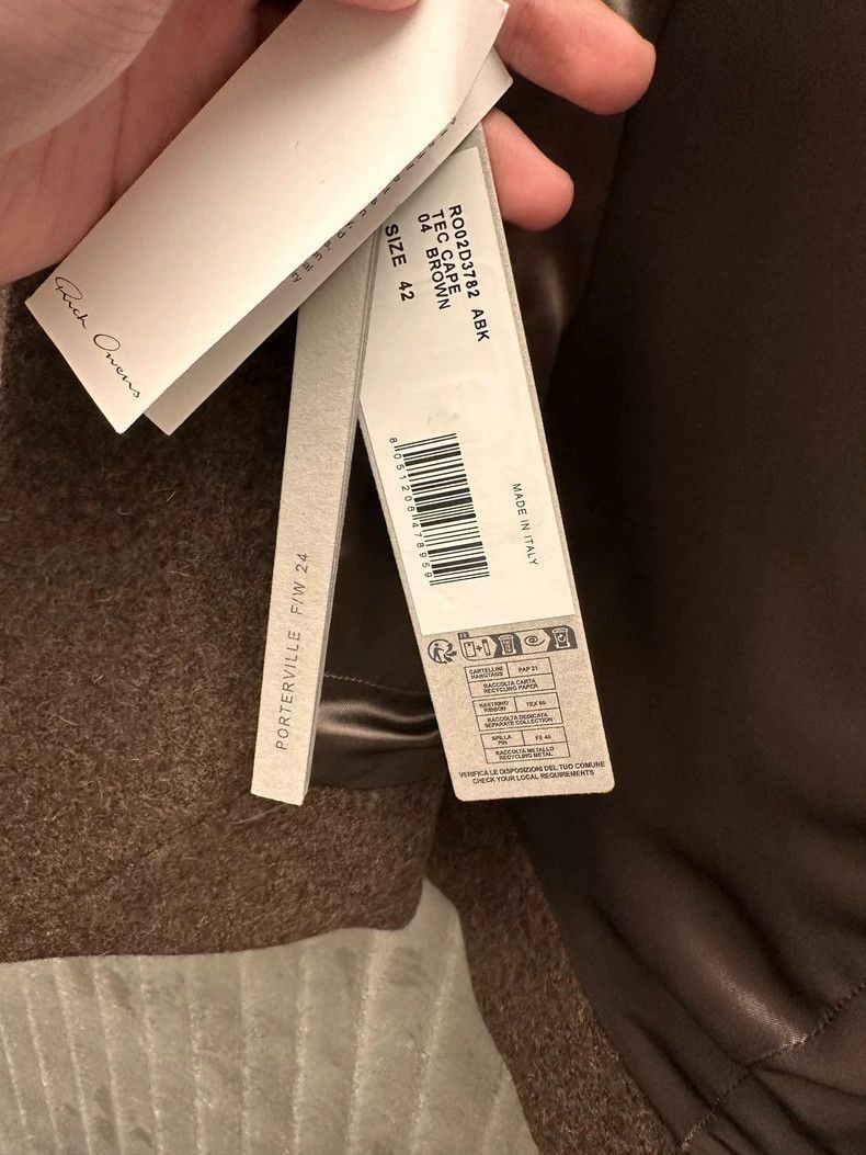 Rick Owens Rick Owens Giaca cloak fabric high shoulder jacket coat sha Size US L / EU 52-54 / 3 - 4 Thumbnail
