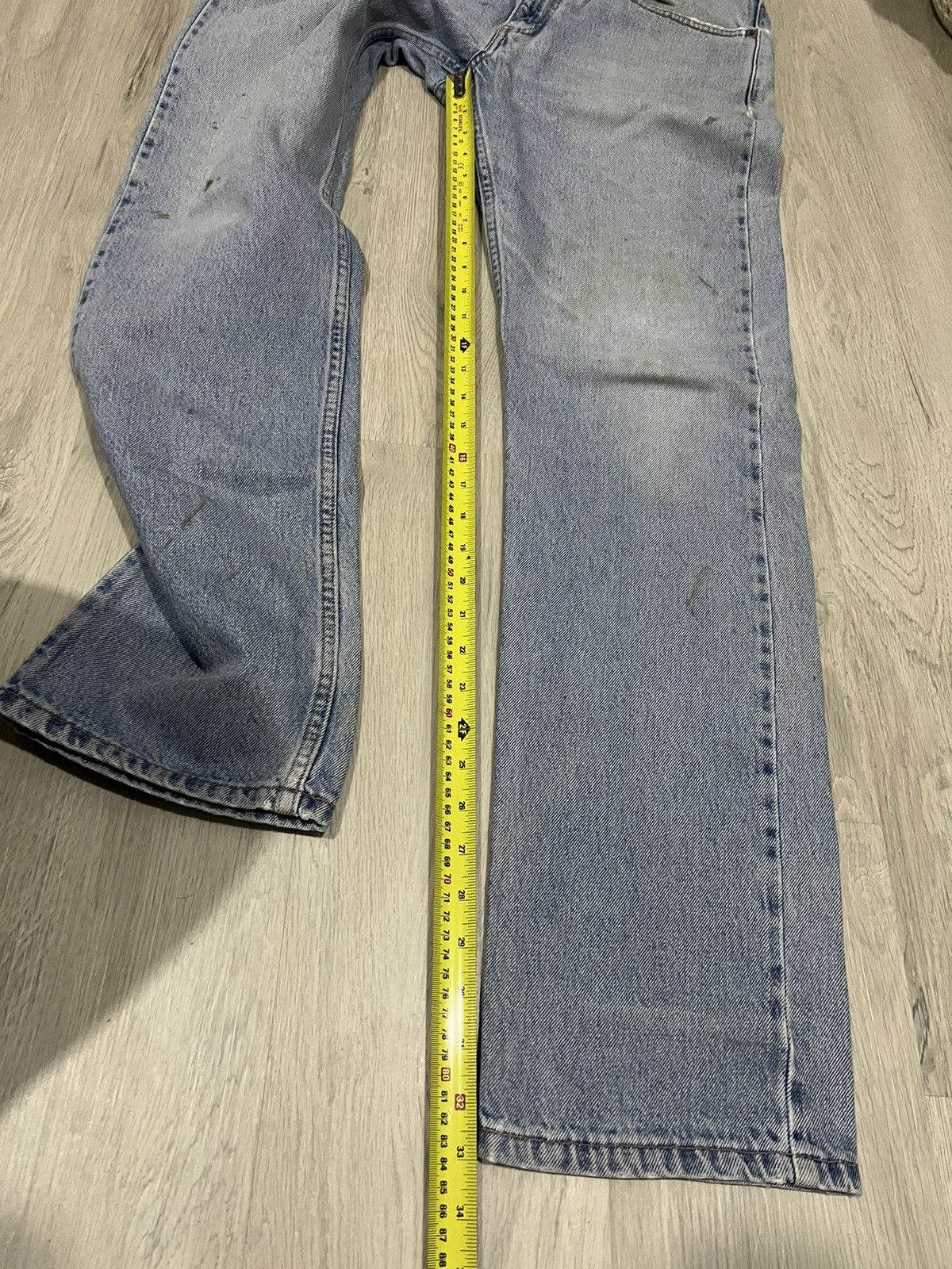 Levi's × Vintage Vintage Levi’s 505 Jeans Lighwash Straightleg Distressed Size US 30 / EU 46 - 7 Thumbnail