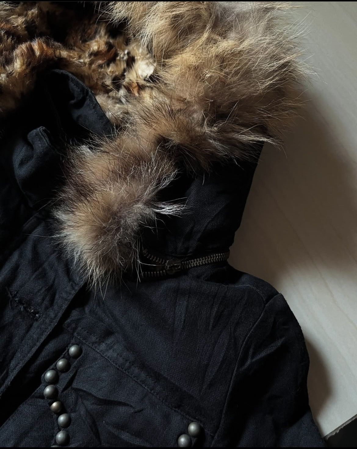 If Six Was Nine × Japanese Brand Vintage D.I.A Fur Racoon Parka Jacket Detachable Hood Size US L / EU 52-54 / 3 - 6 Thumbnail