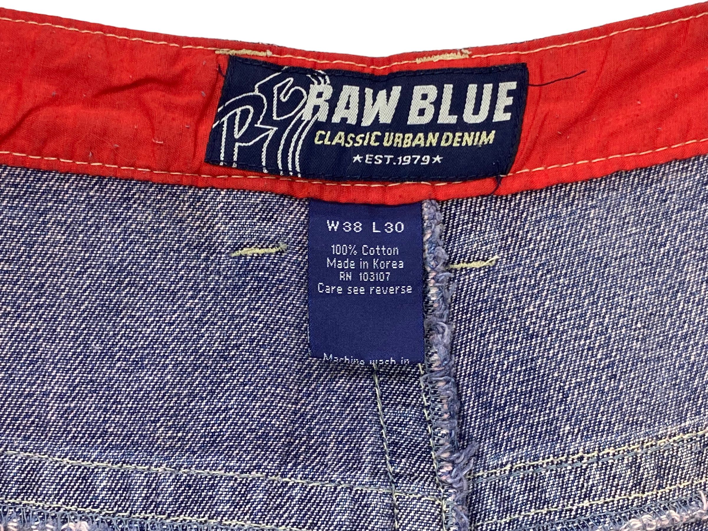 Japanese Brand Raw Blue Baggy Jeans Jeans Hip Hop Denim Size US 38 / EU 54 - 11 Thumbnail