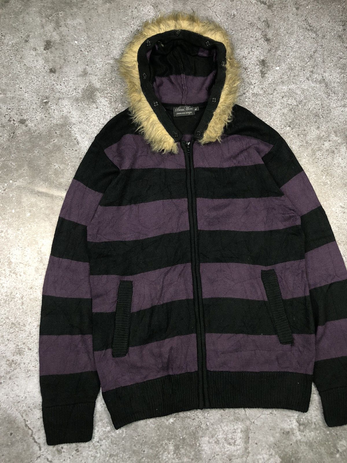 Japanese Brand BAUMERE FUR ZIPPER HOODIE Size US L / EU 52-54 / 3 - 1 Thumbnail