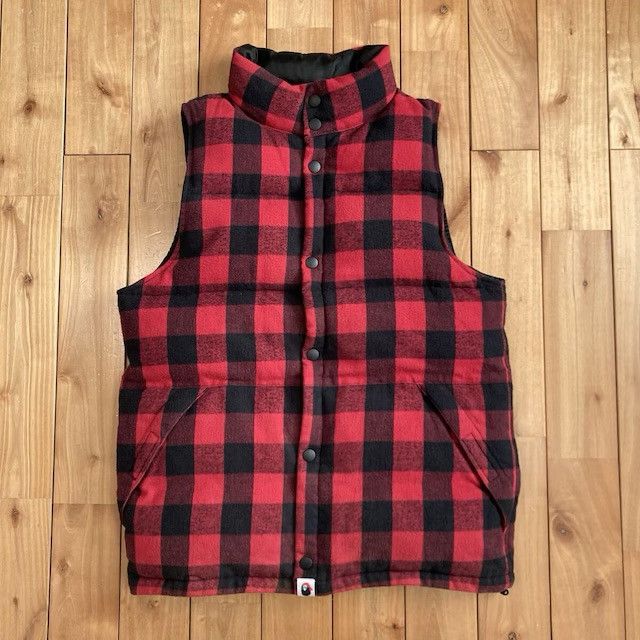 Bape BAPE Check Puffer Down Vest a bathing ape NIGO Size US S / EU 44-46 / 1 - 1 Thumbnail