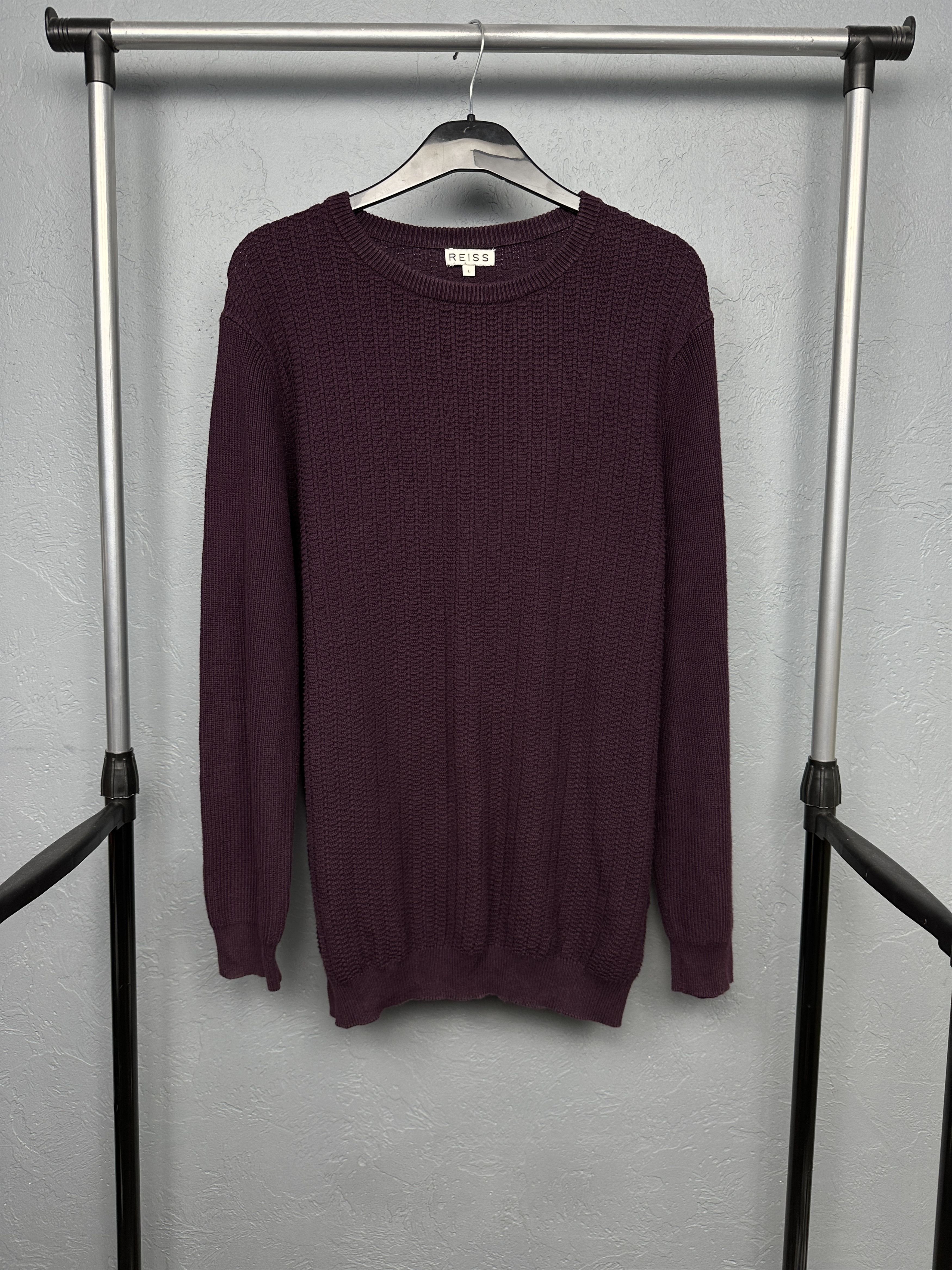 Reiss Reiss Mens Crew Neck Knit Sweater Size US L / EU 52-54 / 3 - 1 Thumbnail