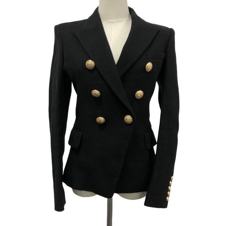 Balmain Balmain Gold Lion Button Blazer Size 38 Size S / US 4 / IT 40 - 1 Thumbnail