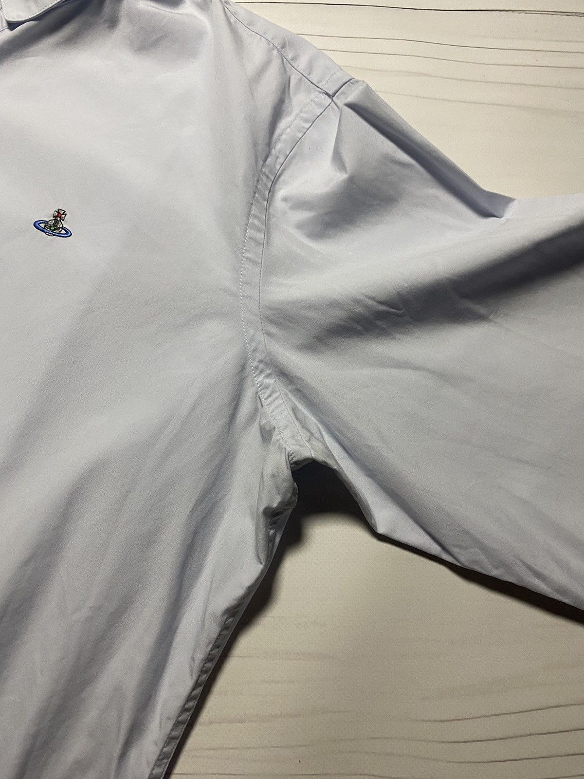Vintage × Vivienne Westwood Vintage Vivienne Westwood Man Big logo button up shirt Size US XL / EU 56 / 4 - 8 Thumbnail