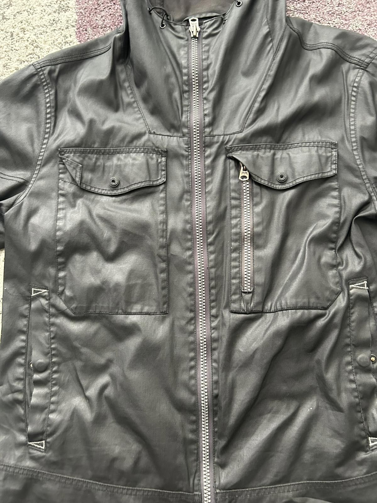 Other Men's Black Leather Hooded Jacket by Projek Raw Size US M / EU 48-50 / 2 - 3 Thumbnail