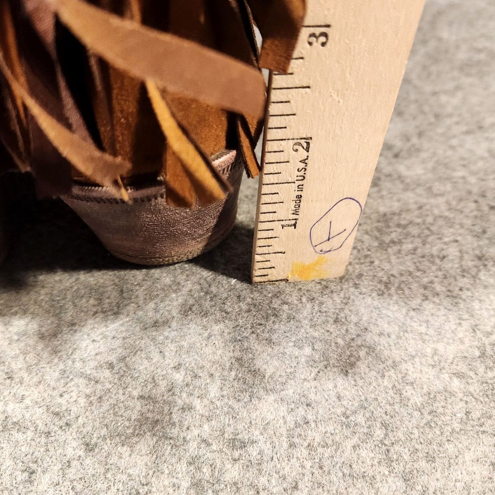 Vintage Dingo Womens Western Boot DI7448 Fringe Cowgirl Ankle Boot Brown Suede-Look Pointed Toe 6M Size US 6 / IT 36 - 6 Thumbnail