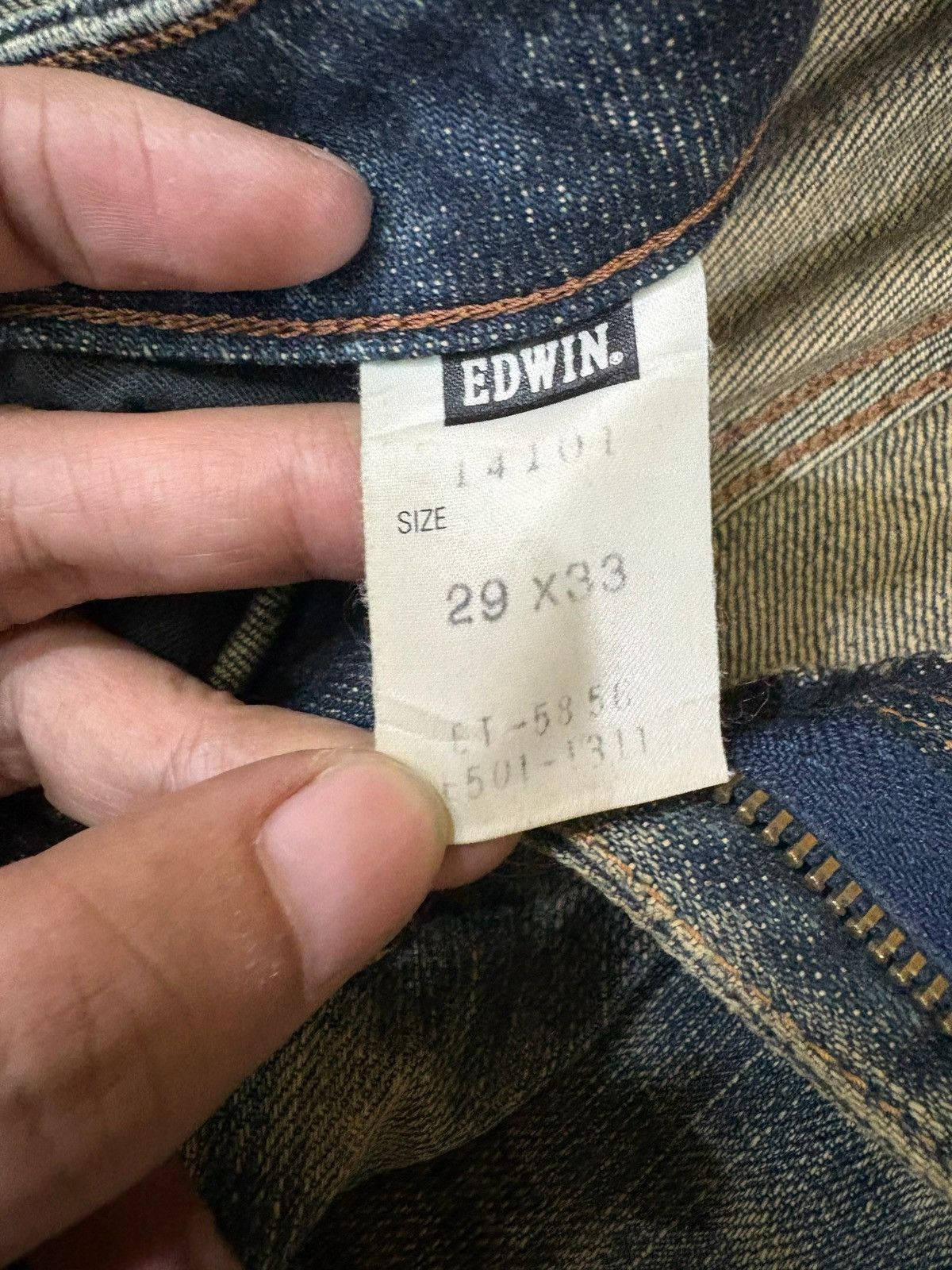 Edwin Vintage Japanese Edwin Sick Mud Wash Slim Jeans Size US 30 / EU 46 - 10 Thumbnail