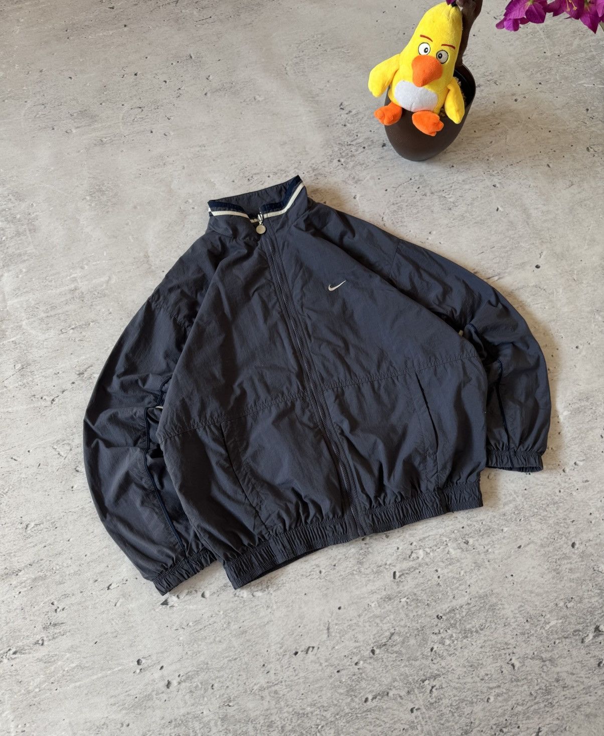 Nike × Vintage NIKE VINTAGE BASIC LOGO OVERSIZE BAGGY LIGHT JACKET Size US M / EU 48-50 / 2 - 1 Thumbnail