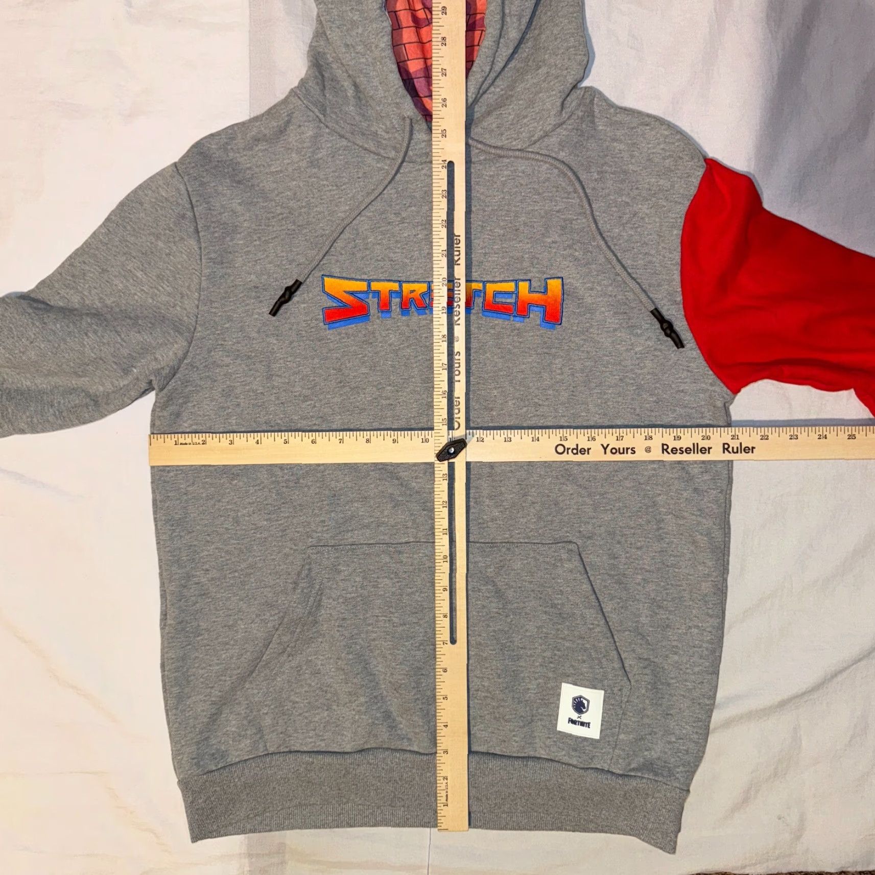 Vintage Fortnite Team Liquid x Fortnite Hoodie Sports Pullover Hooded Men S Gray Cotton Blend Embroidered Logo Size US S / EU 44-46 / 1 - 6 Thumbnail