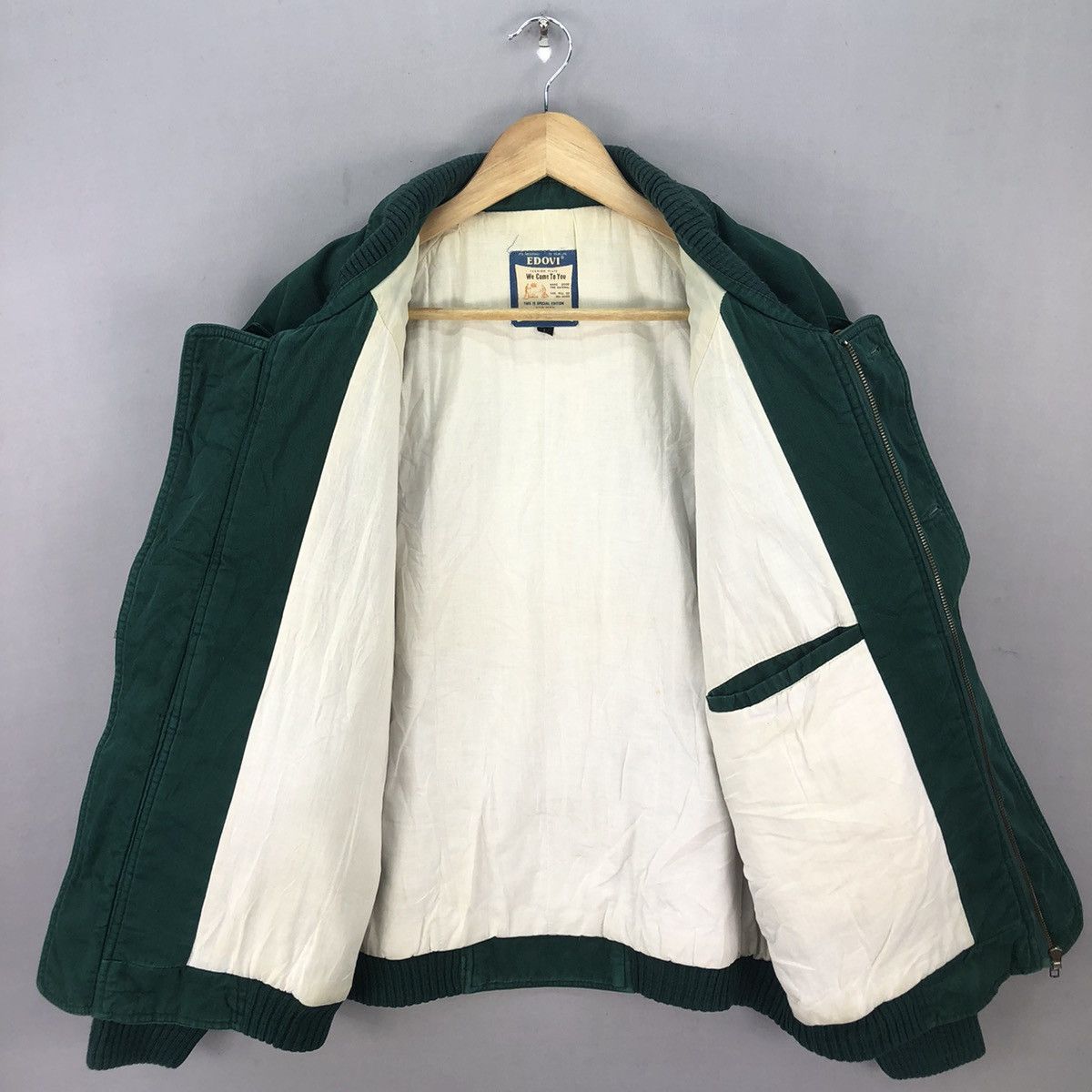 Japanese Brand Vintage 80’s Edovi Special Edition Parachute Bomber Jacket Size US XXL / EU 58 / 5 - 5 Thumbnail