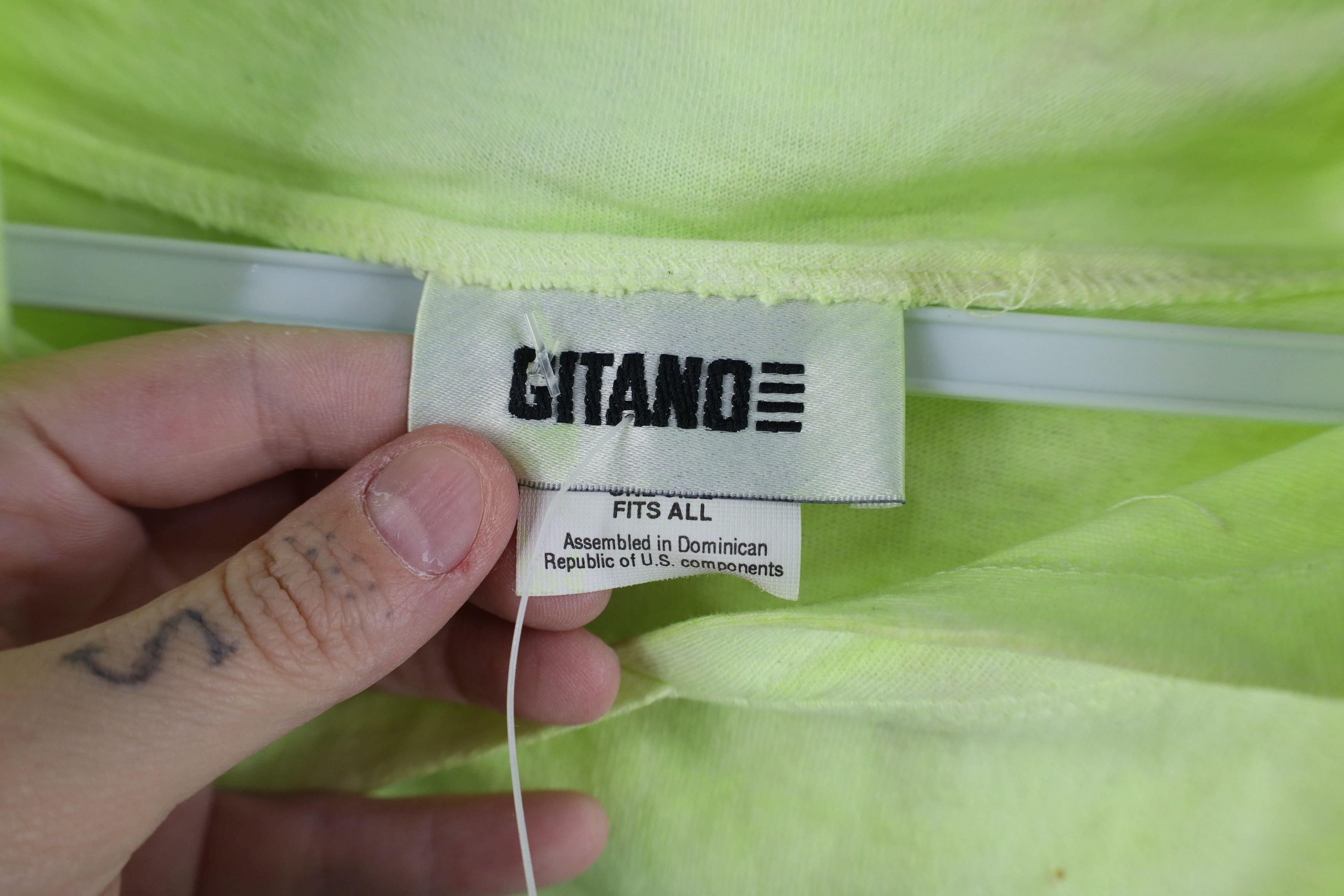 Vintage Deadstock Vintage 90s Gitano Surfing Tie Dye Hoodie T-Shirt Size US L / EU 52-54 / 3 - 12 Thumbnail
