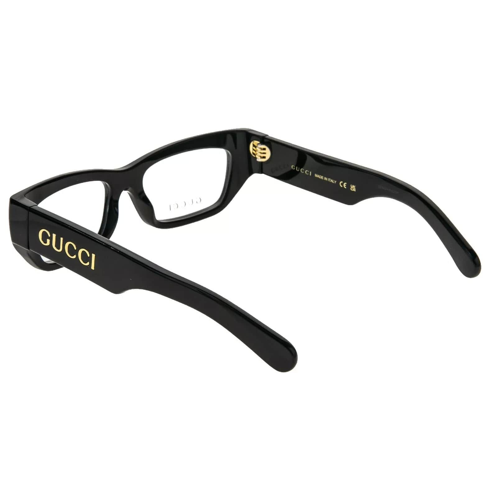 Gucci GUCCI Authentic 1297 Black Square Eyeglasses GG1297O 001 Size ONE SIZE - 7 Thumbnail