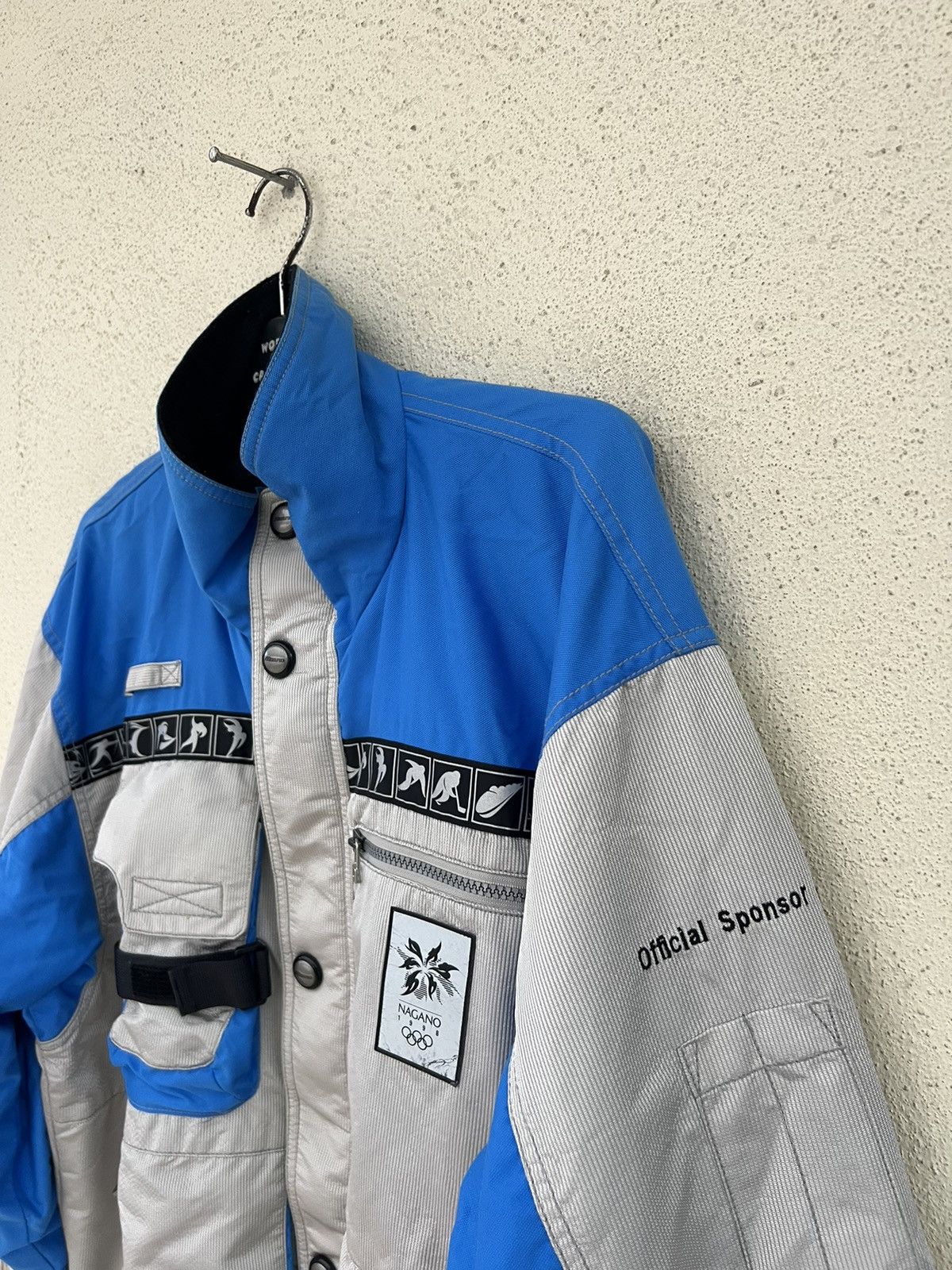Mizuno 1998 Nagano Olympic Mizuno Official Sponsor Bomber Jacket Size US L / EU 52-54 / 3 - 7 Thumbnail