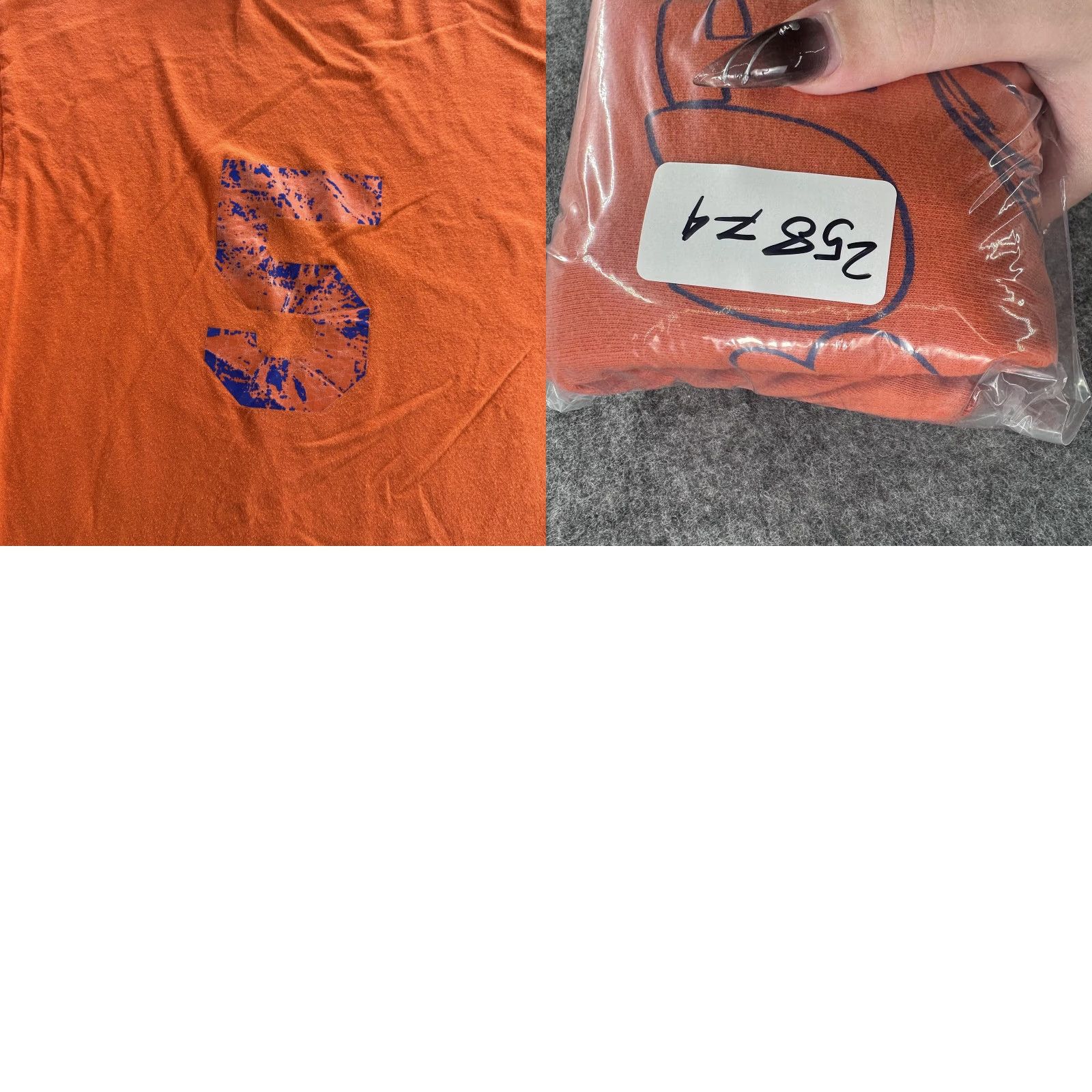 Gildan VINTAGE Burke Basketball Shirt Gildan Short Sleeve Tee Mens Small Orange Crew Neck 100% Cotton Basketball 5 Back Graphic Shirt Size US S / EU 44-46 / 1 - 8 Thumbnail