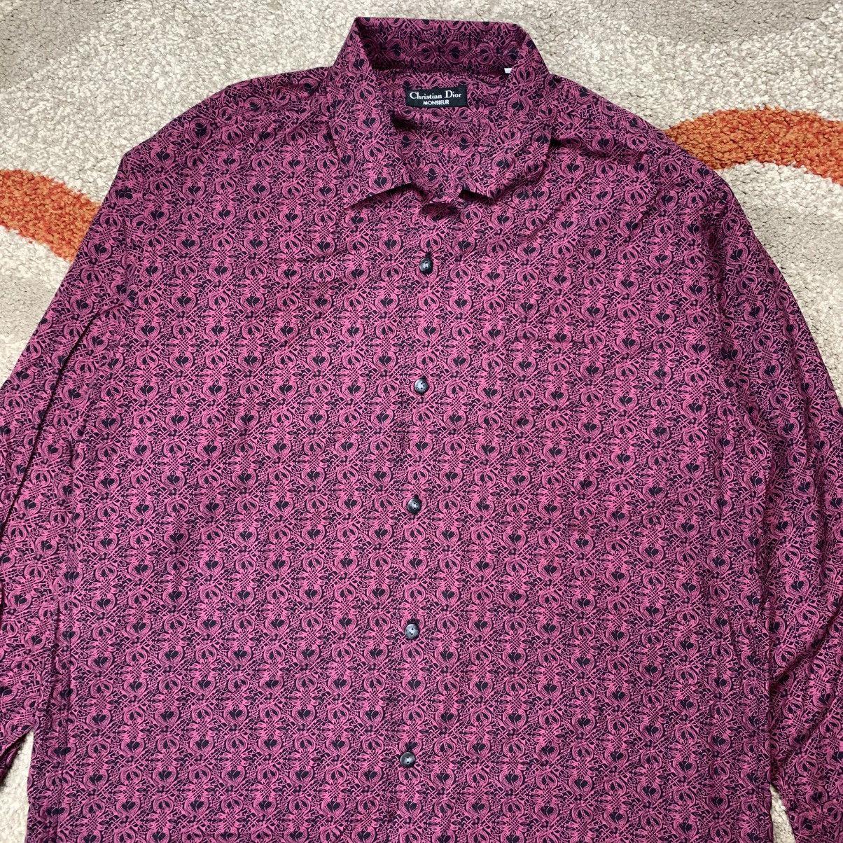 Christian Dior Monsieur Christian Dior Monsieur Long Sleeve Shirt OpenCollar Vintage Size US L / EU 52-54 / 3 - 2 Thumbnail