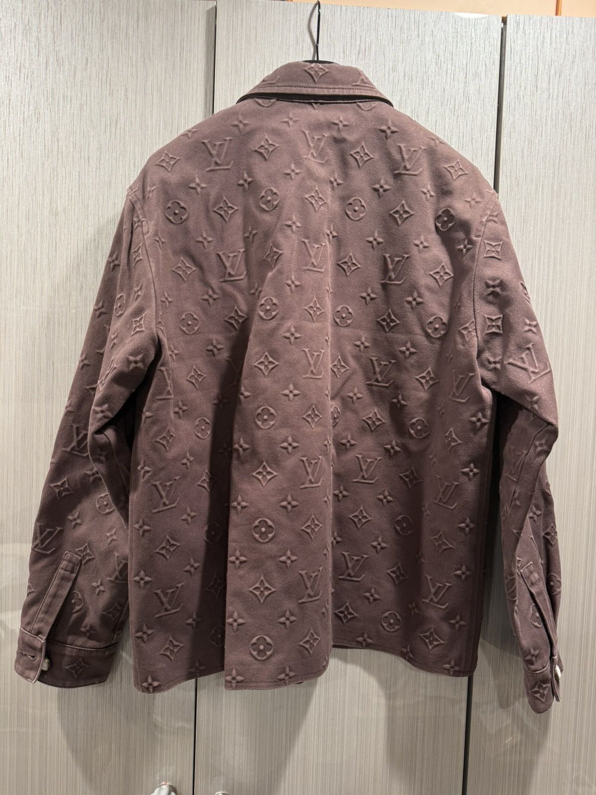 Louis Vuitton Louis Vuitton Monogram Debossed Workwear Jacket Size US M / EU 48-50 / 2 - 2 Thumbnail