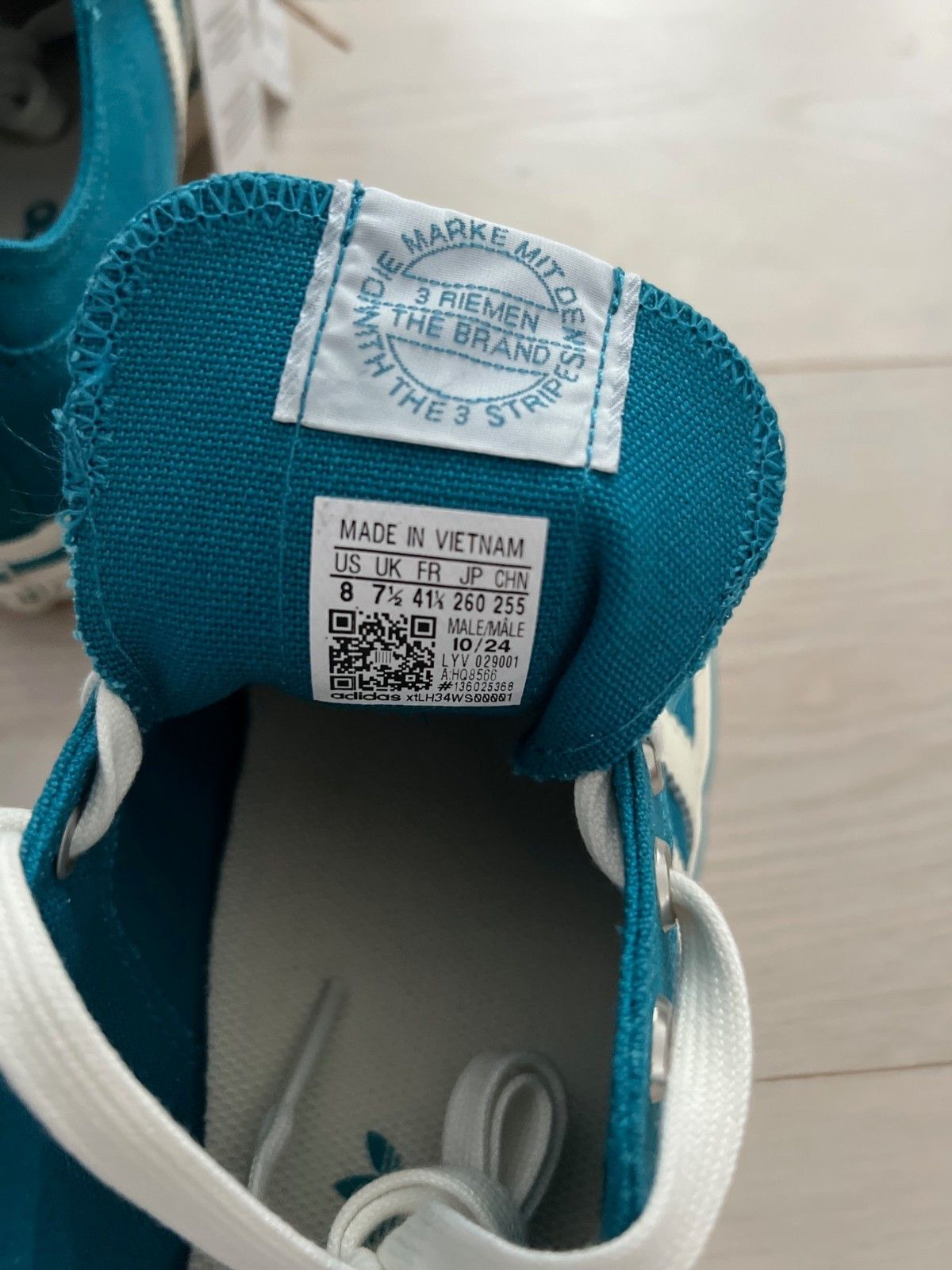 Adidas Adidas HQ8566 NIzza RF 74 Shoes Teal / Off White ( 8 ) Size US 8 / EU 41 - 6 Thumbnail