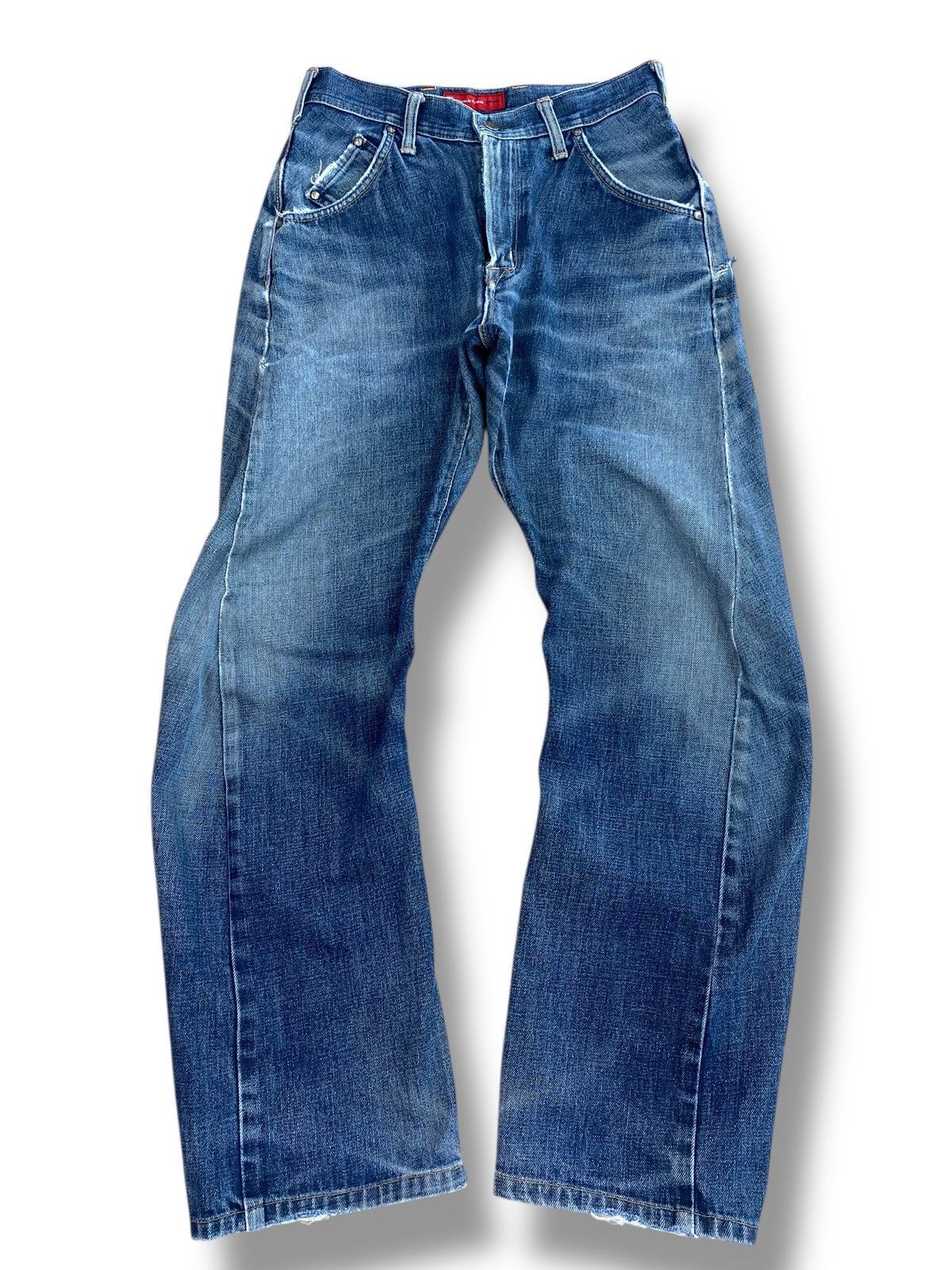 Edwin Edwin Vintage Faded Wash Style Twist Leg Jeans Size US 28 / EU 44 - 1 Thumbnail