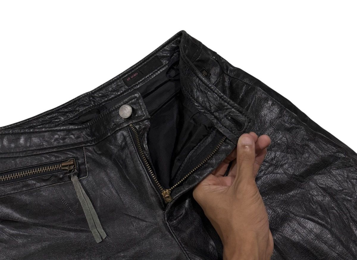 Hysteric Glamour × Le Grande Bleu (L.G.B.) × Leather Vintage Et Vous Bootcut Seditionaries Sheepskin Leather Pant Size 27" / US 4 / IT 40 - 16 Thumbnail