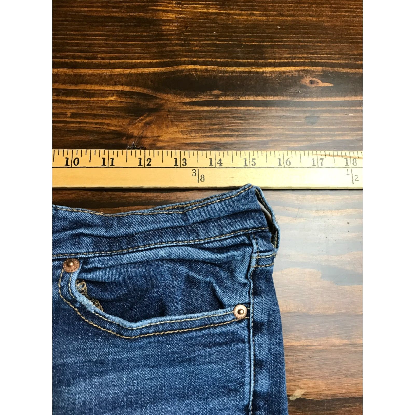 Vintage Aéropostale Jeans Women's 8 Regular Blue Denim Skinny Pockets Jeans 30in Inseam 30.5in Vintage No Size 30" / US 8 / IT 44 - 3 Thumbnail