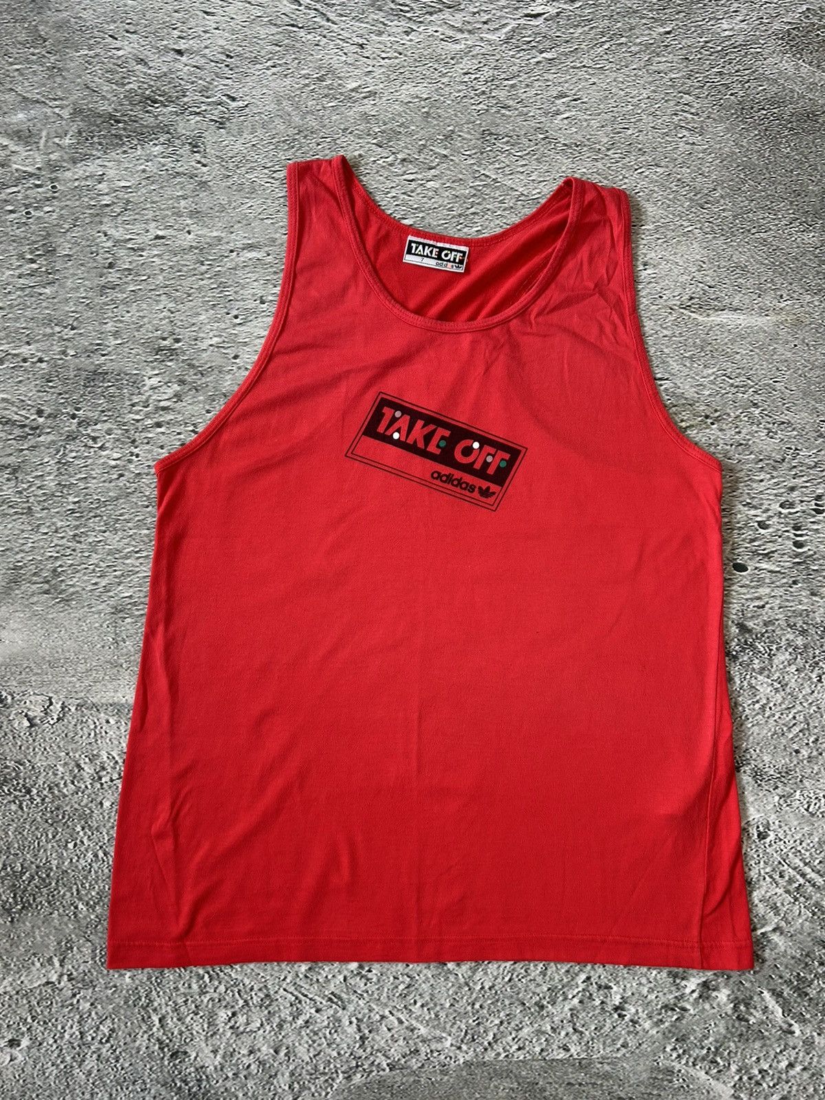 Vintage 90s Adidas Jersey Tank Top Sleeveless Mens S Blue