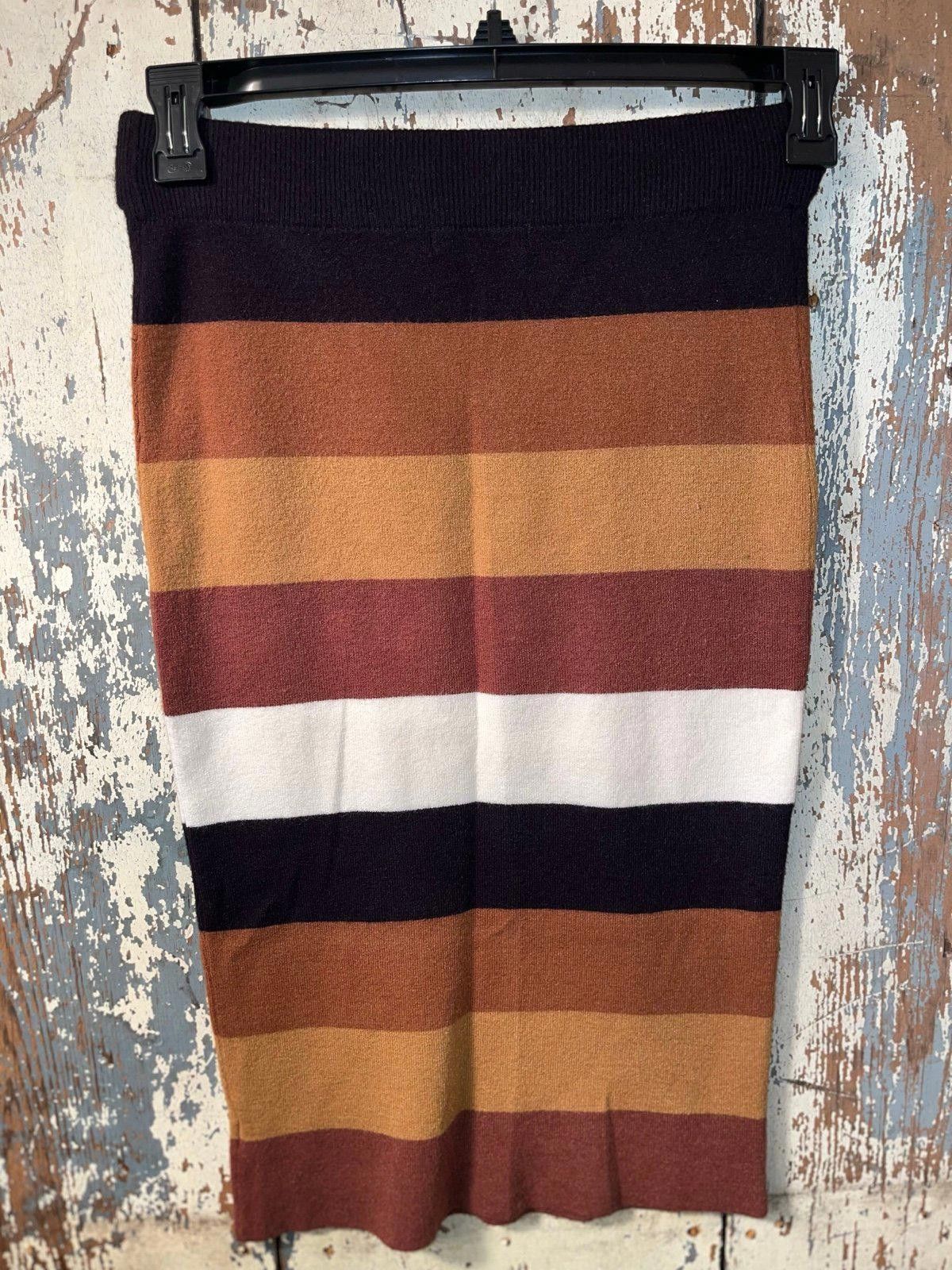 Express Express x negin mirsalehi striped sweater skirt, size small Size 28" / US 6 / IT 42 - 2 Thumbnail