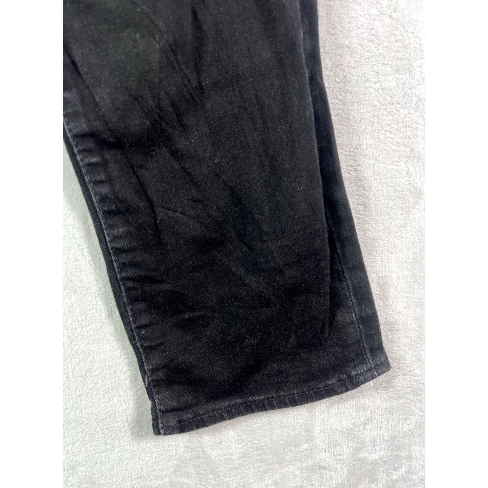 Levi's Levi's Mens Jeans 34x30 Black Straight Regular Fit Distressed Outdoor Workwear 5-Pocket Denim Cotton USA 90s Cowboy Levis 500 Series Size US 34 / EU 50 - 4 Thumbnail