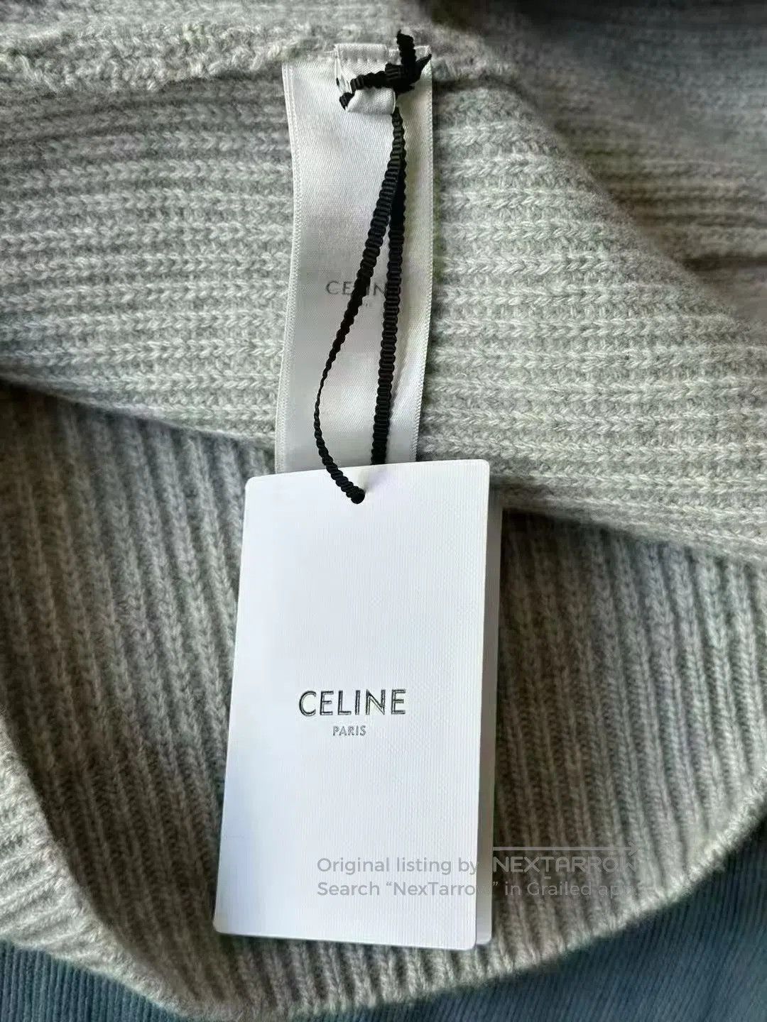 Celine CELINE Gray hooded sweater hoodie| Size US S / EU 44-46 / 1 - 4 Thumbnail