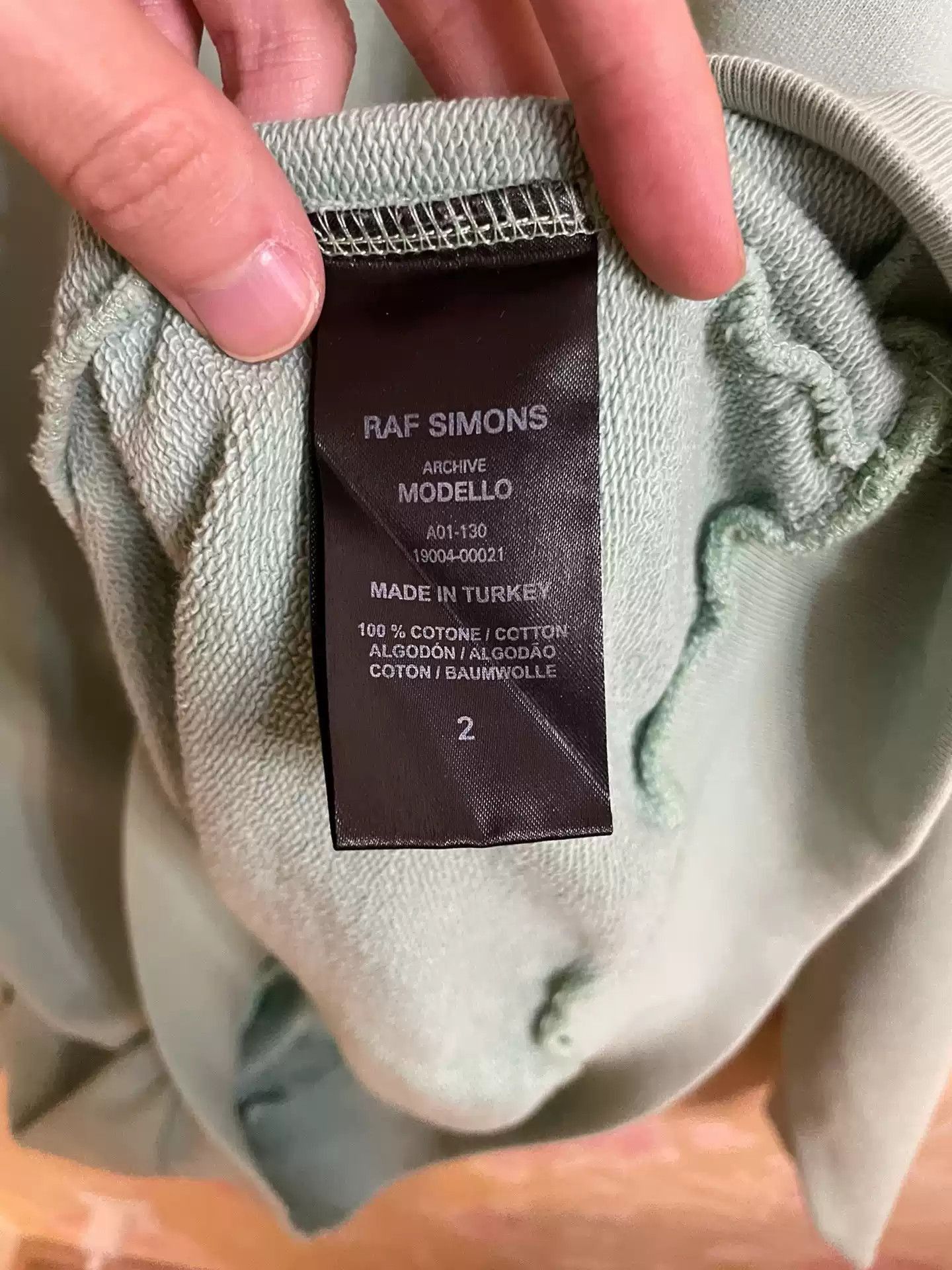 Raf Simons Rafsimons mint green destruction sweater-2505 Size US M / EU 48-50 / 2 - 5 Thumbnail