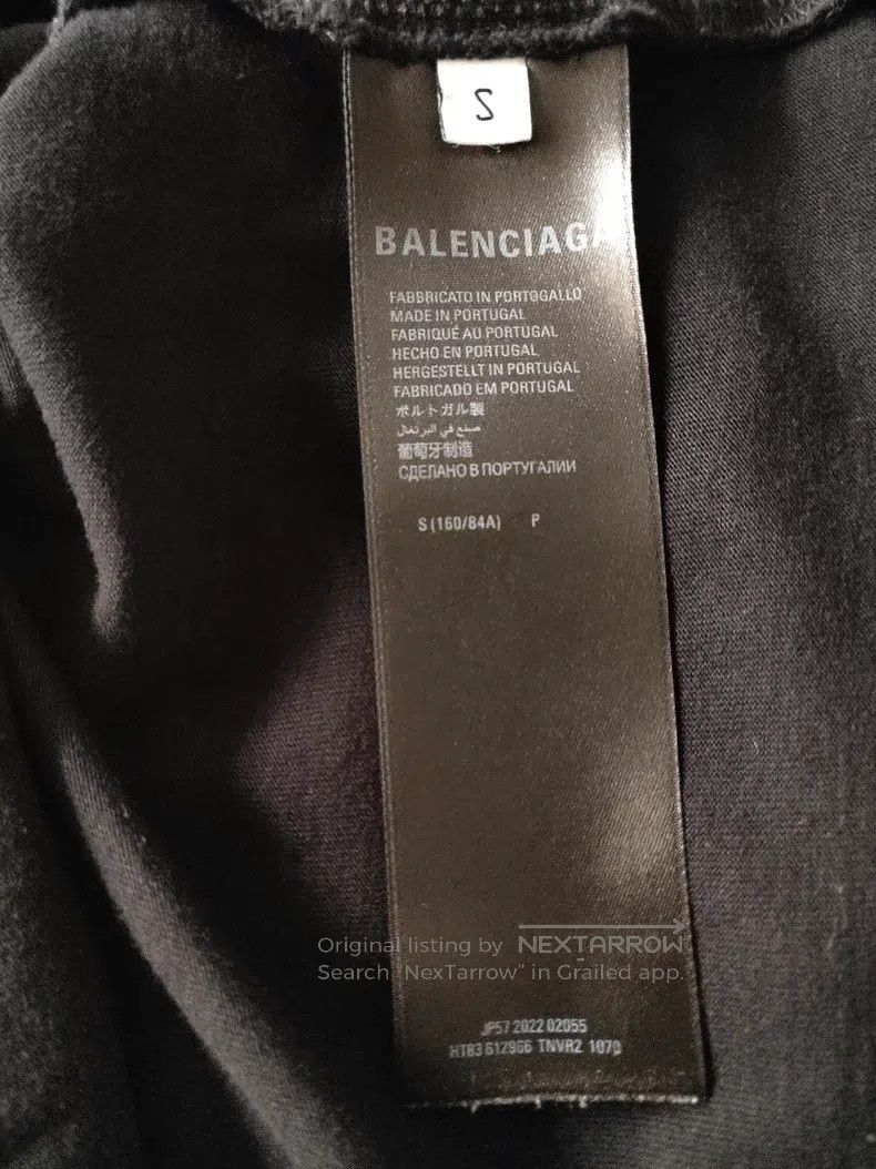 Balenciaga Balenciaga Reversed Letter Print Round Neck Short Sleeve T Size US S / EU 44-46 / 1 - 4 Thumbnail