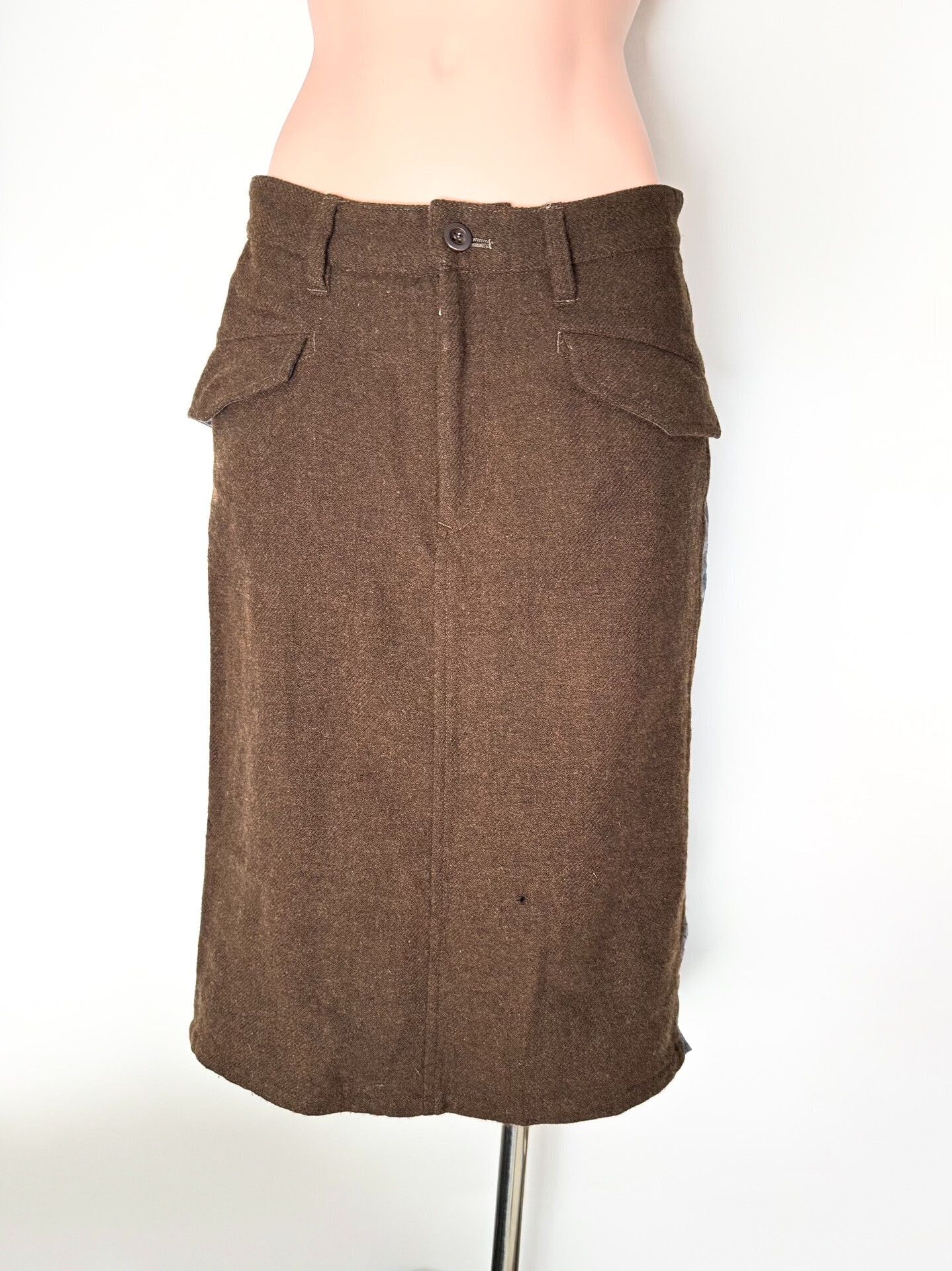 Y's Yohji Yamamoto Patchwork Skirt Size 29" - 1 Thumbnail