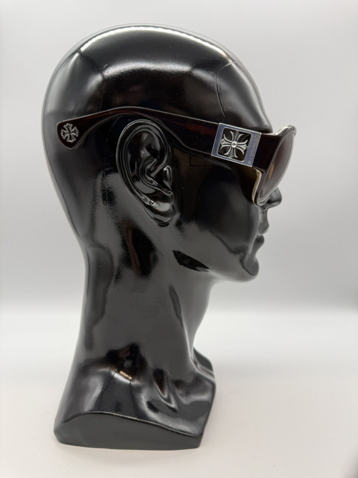 Chrome Hearts Chrome Hearts "FUCK YOU" Aviator Sunglasses – Cross Print Size ONE SIZE - 15 Thumbnail